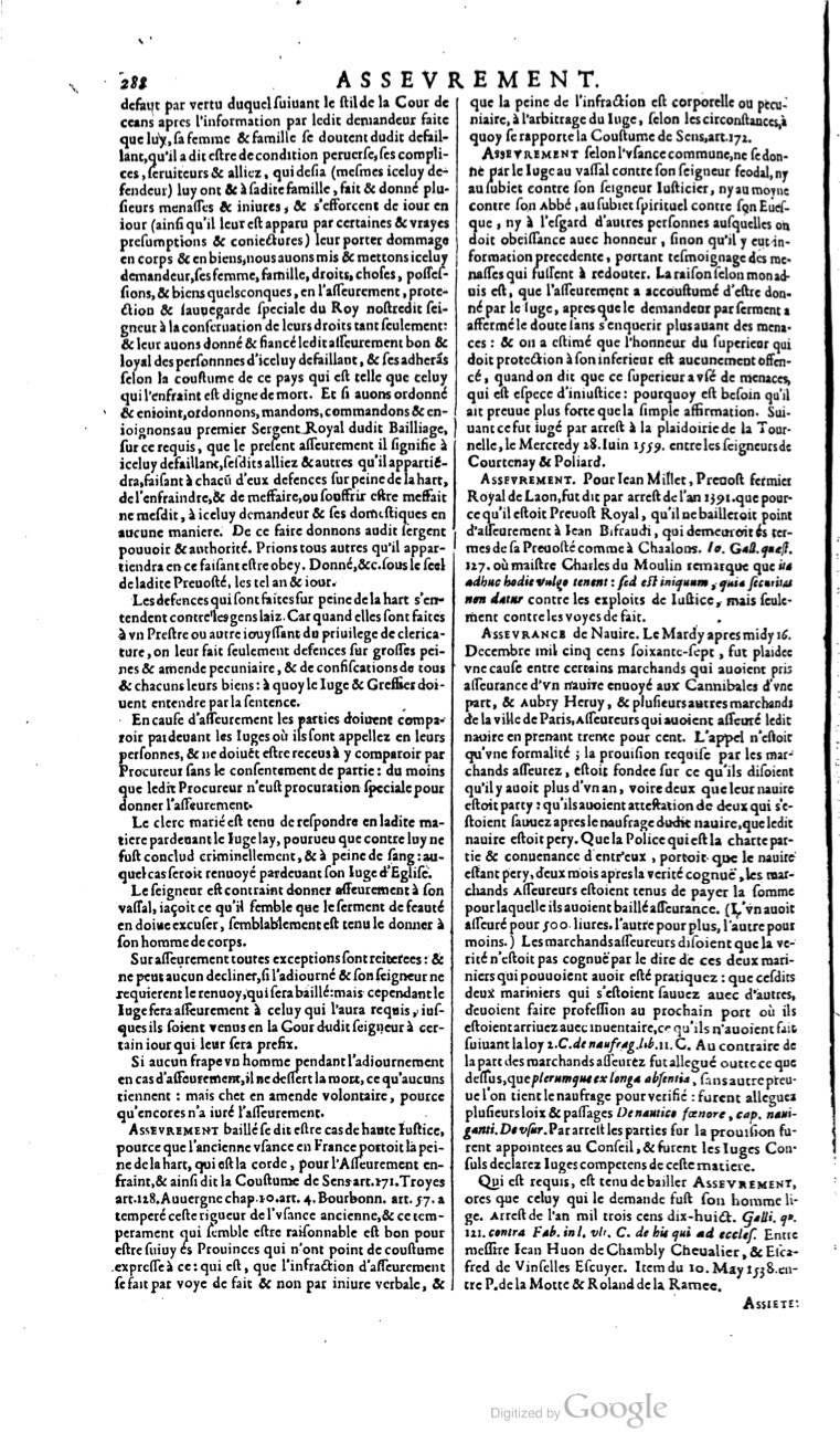 1629 - Veuve Nicolas Buon - Trésor du droit français (21754 T. 1) - BM Lyon