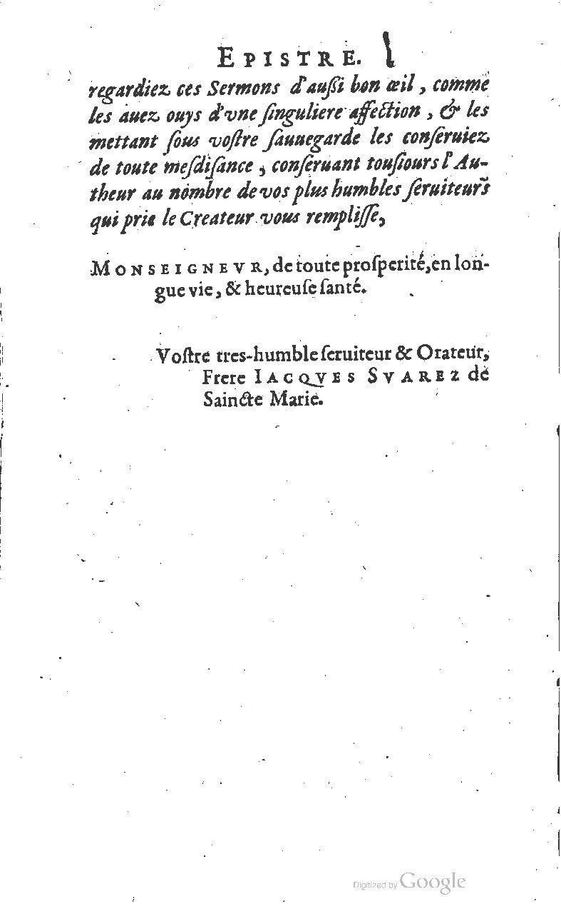 1607 - Nicolas Du Fossé - Trésor quadragésimal - T 01 - BM Lyon