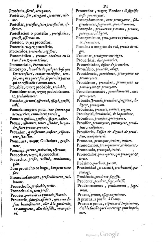 1621 - Adrian Tiffaine - Trésor des deux langues espagnole et française - BM Lyon