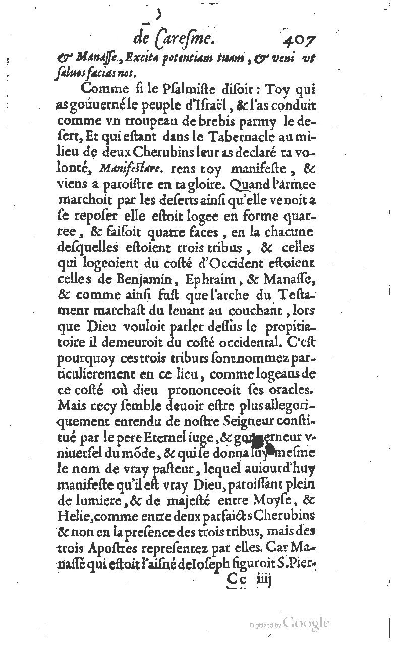 1607 - Nicolas Du Fossé - Trésor quadragésimal - T 01 - BM Lyon
