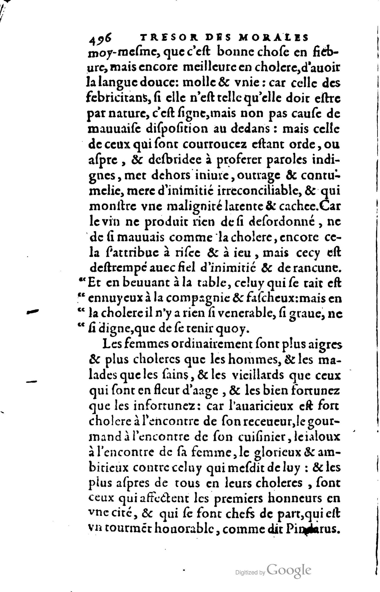 1578 - Jean Poupy - Trésor des morales de Plutarque - BSB Munich