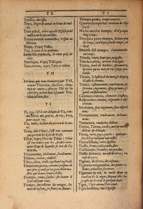 1607 - Marc Orry - Trésor des deux langues espagnole et française (Première et Seconde parties) - ÖNB Wien