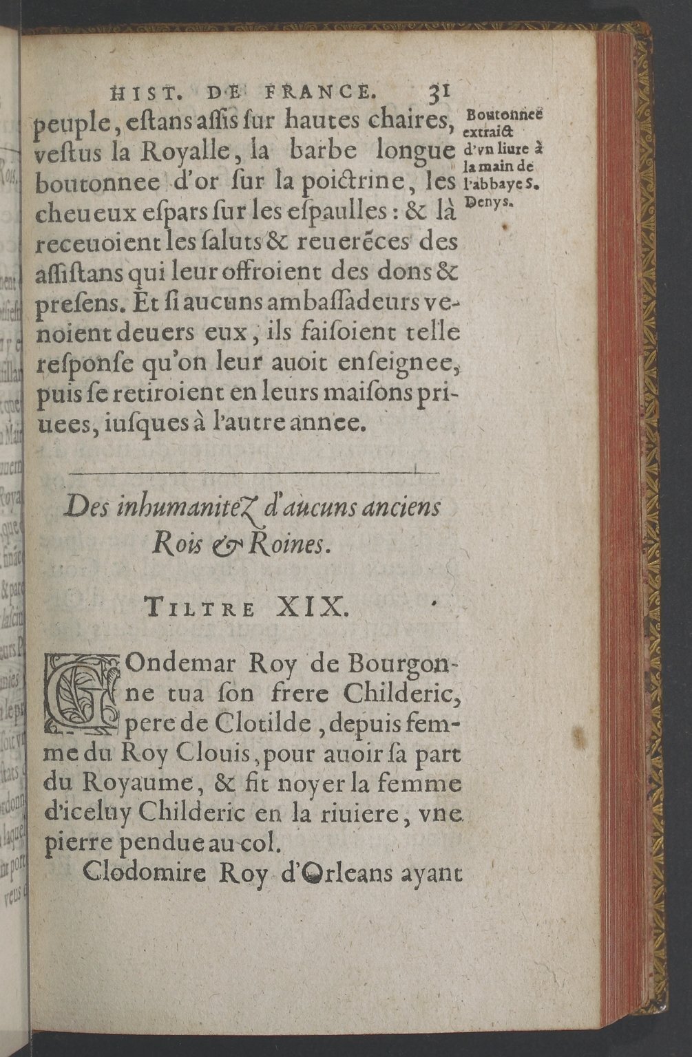 1603 - Galiot Corrozet - Trésor des histoires de France - BnF Tolbiac