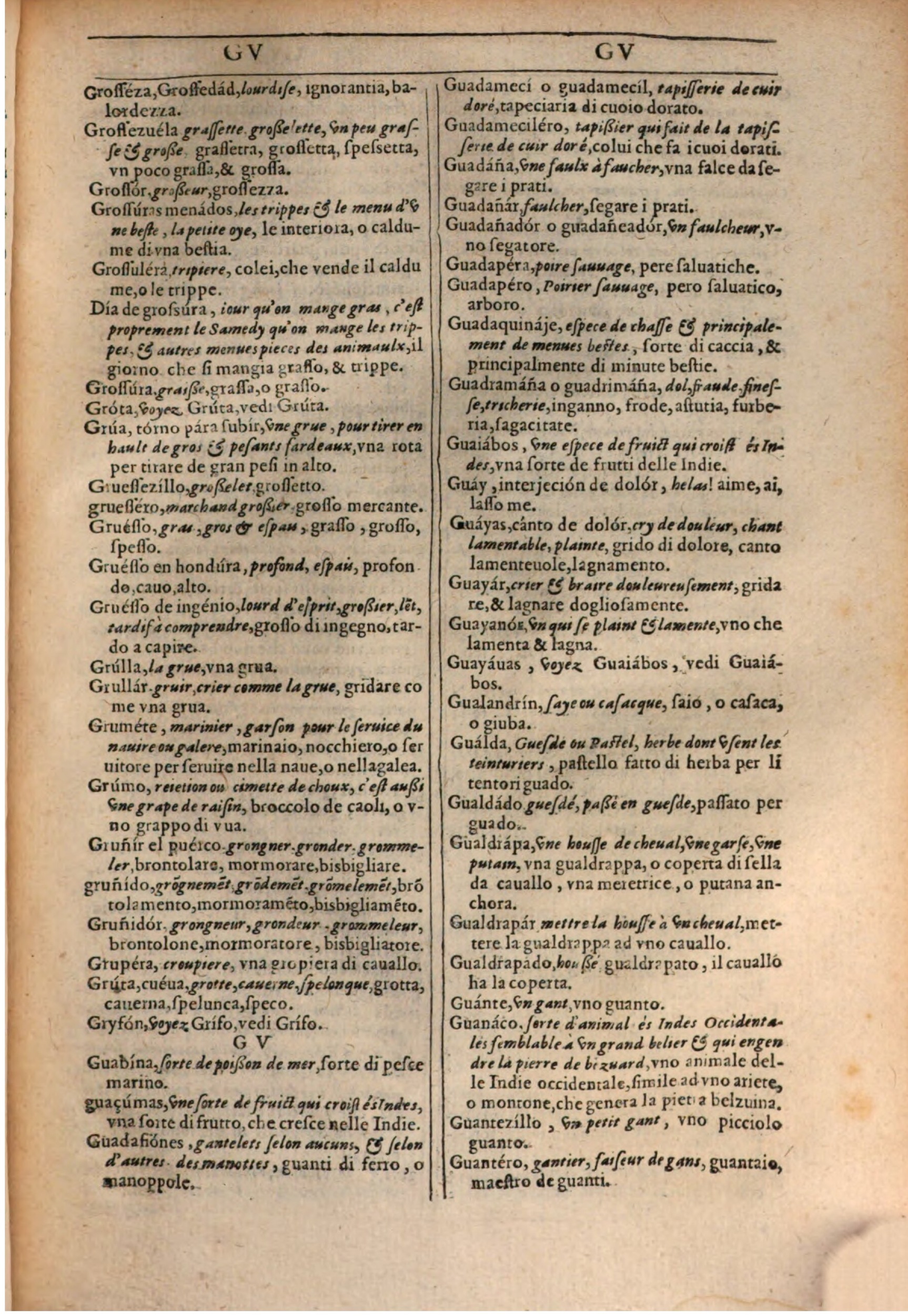 1609 - Philippe Albert et Alexandre Pernet - Trésor des trois langues française, italienne et espagnole (Première partie) - BSB Munich