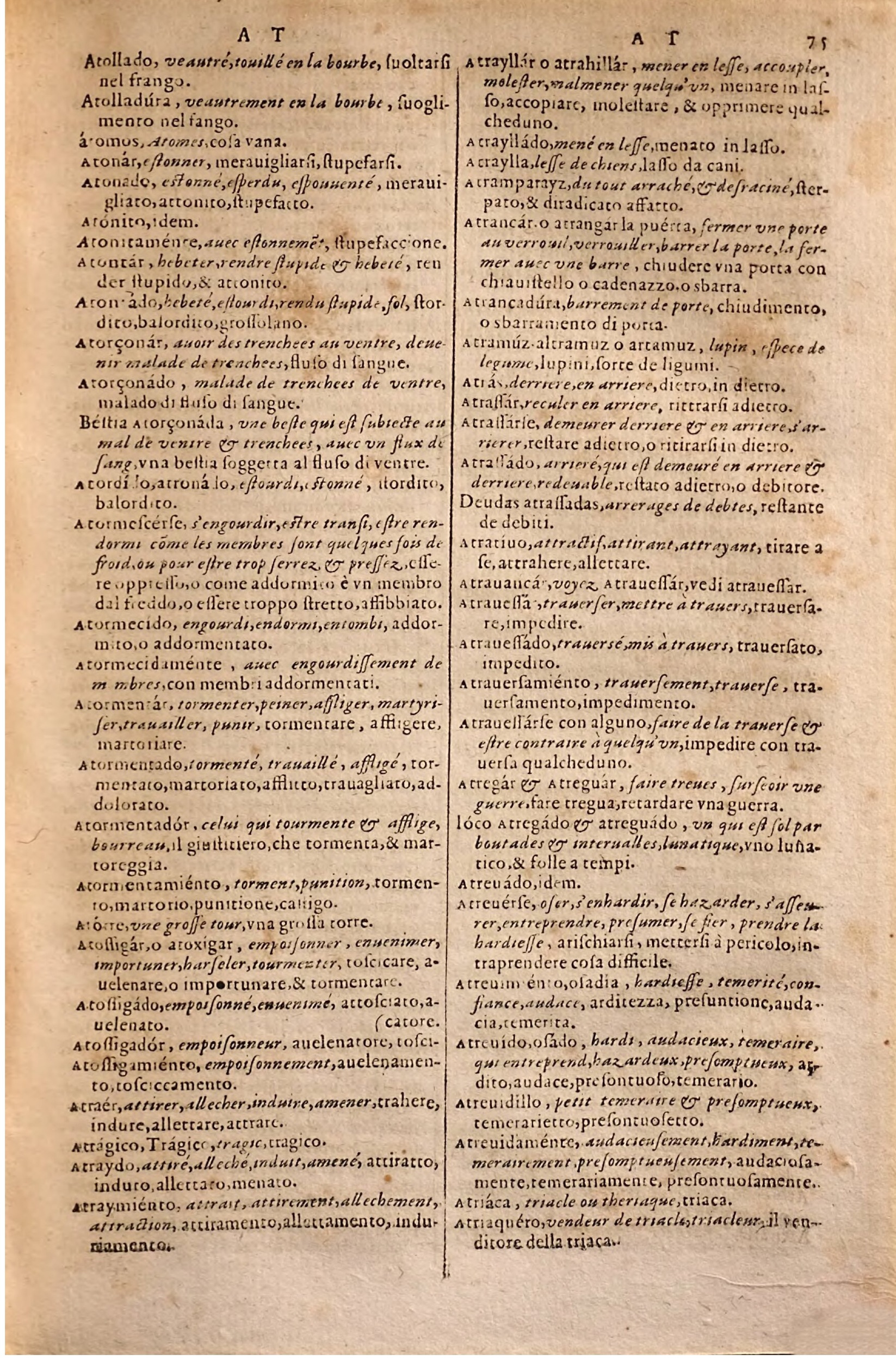 1627 - Jacques Crespin - Trésor des trois langues - Regensburg