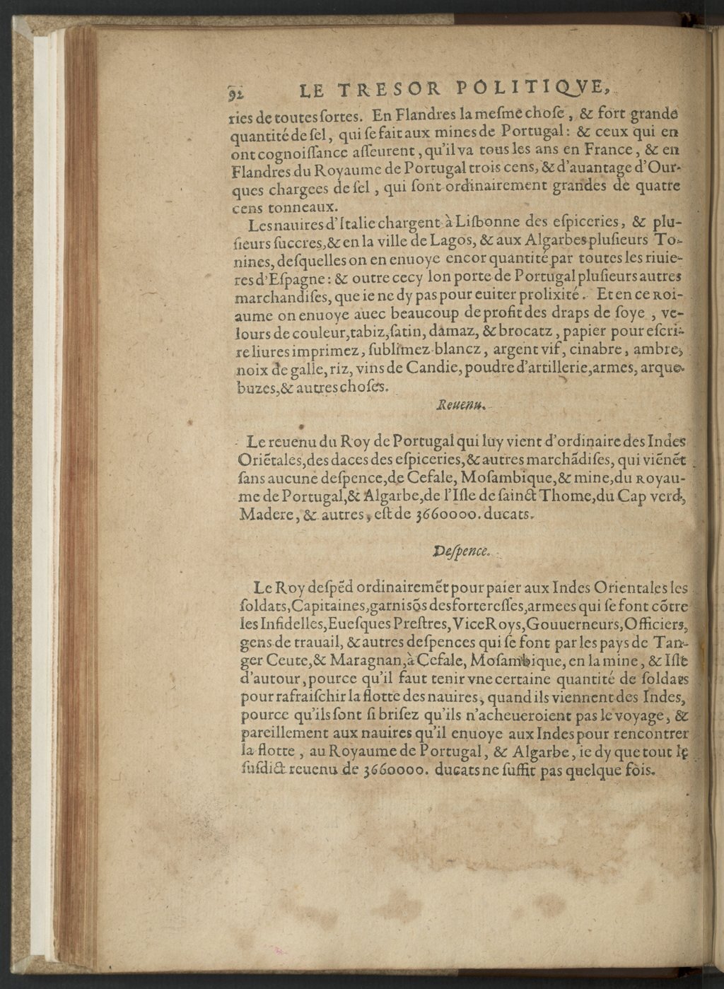 1608 - Nicolas Du Fossé - Trésor politique - BnF Tolbiac