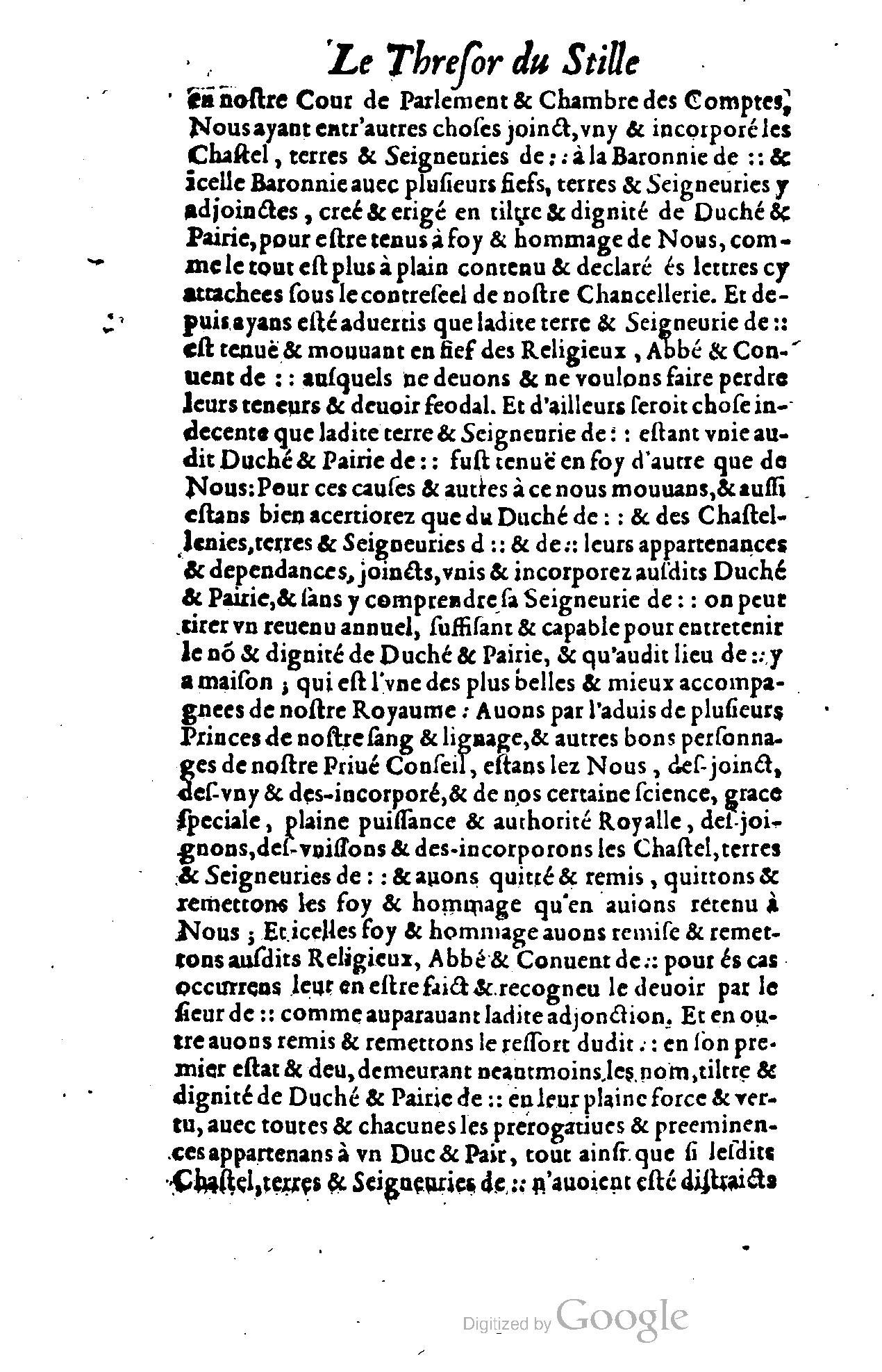 1614 - Jean Richer - Trésor du nouveau style et protocole de la chancellerie de France - BSB Munich