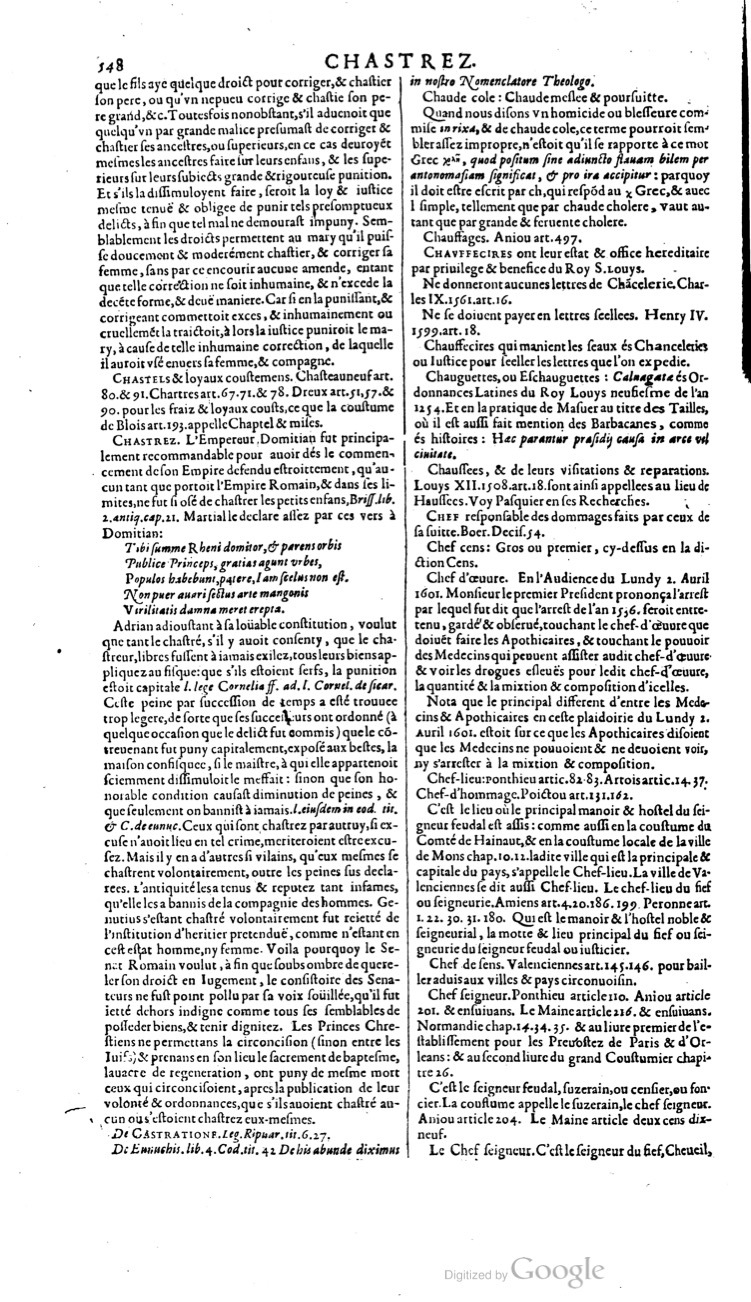 1629 - Veuve Nicolas Buon - Trésor du droit français (21754 T. 1) - BM Lyon