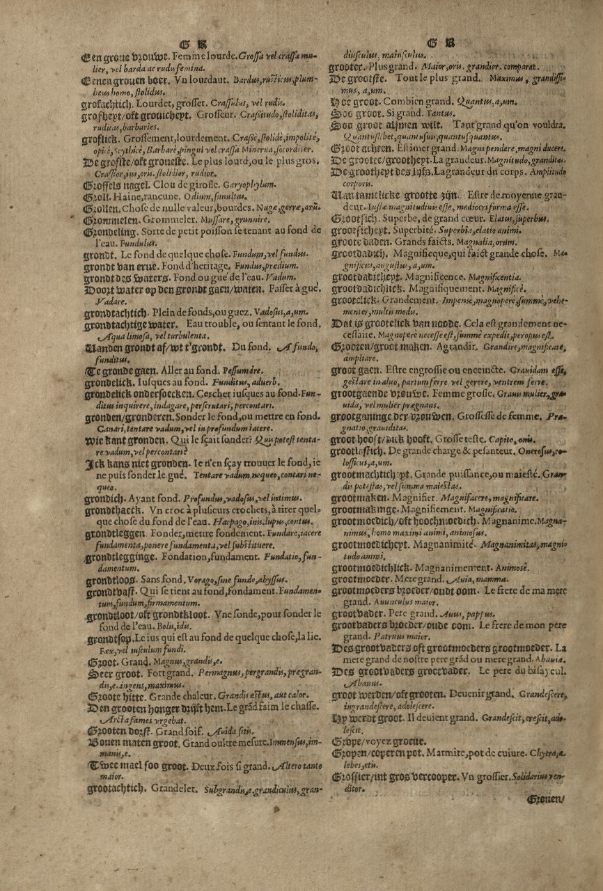 1573 - Christophe Plantin - Trésor du langage bas-allemand - Greifswald 1573 - Christophe Plantin - Trésor du langage bas-allemand - Greifswald