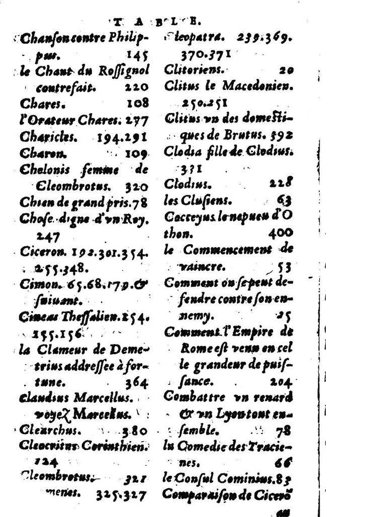 1611 - Pierre Rigaud - Trésor des vies de Plutarque - BM Lyon