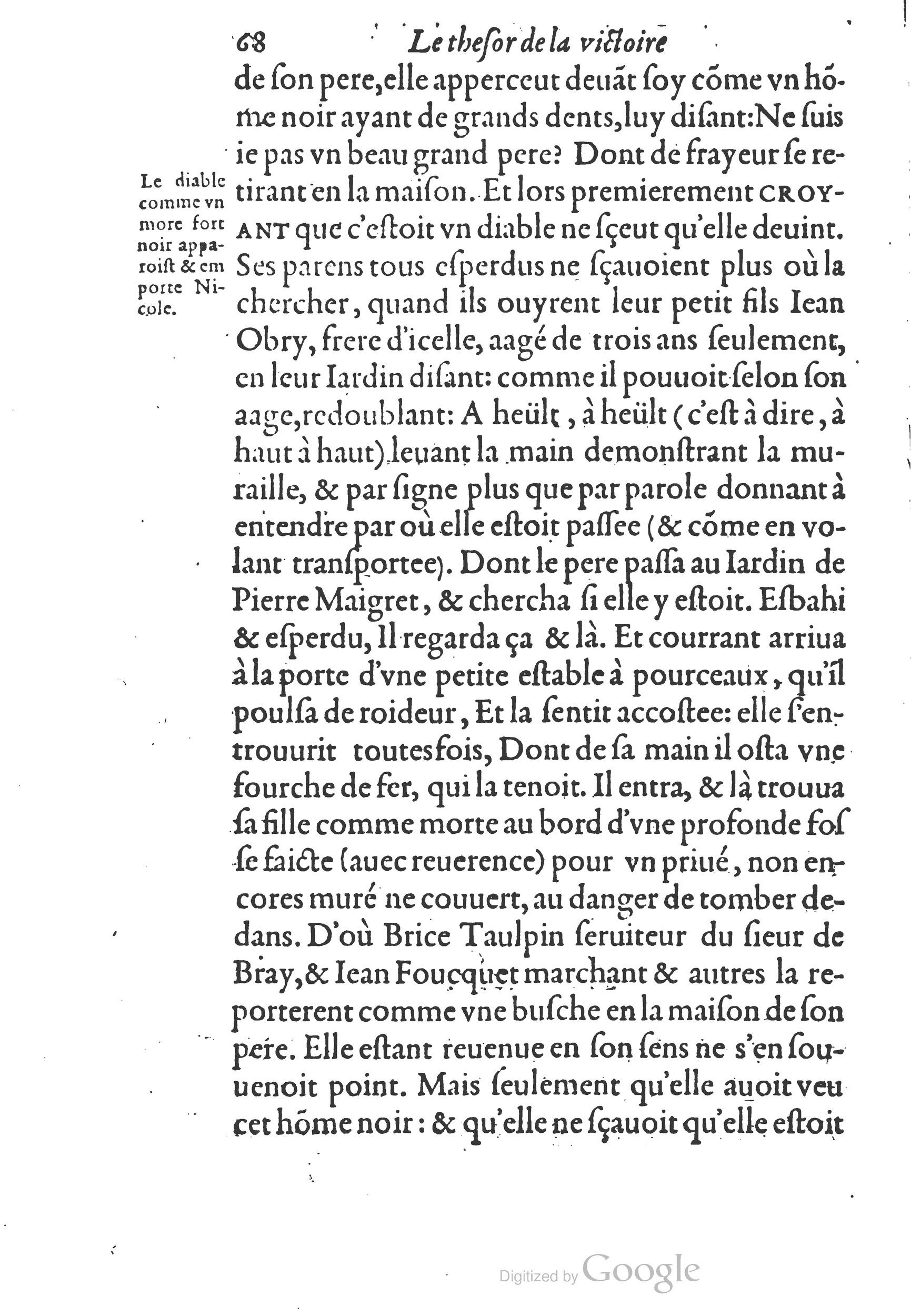 1578 - Nicolas Chesneau - Trésor et entière histoire de la triomphante victoire du corps de Dieu sur l’esprit malin - British Library