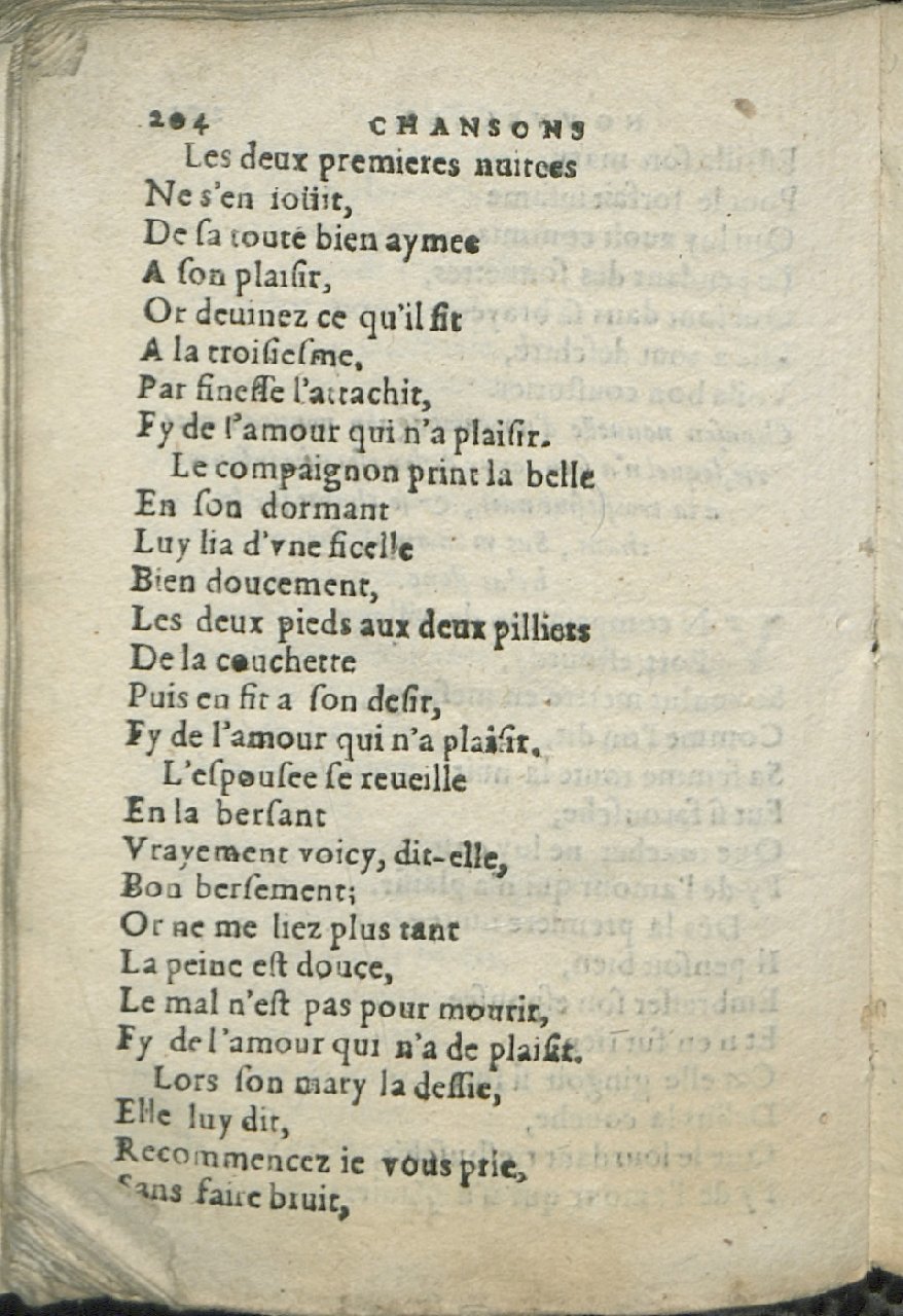 1575 - Pierre Brenouzet - Trésor de tous les recueils de chansons, tant amoureuses, rustiques, que musicales - Det KLG Copenhague