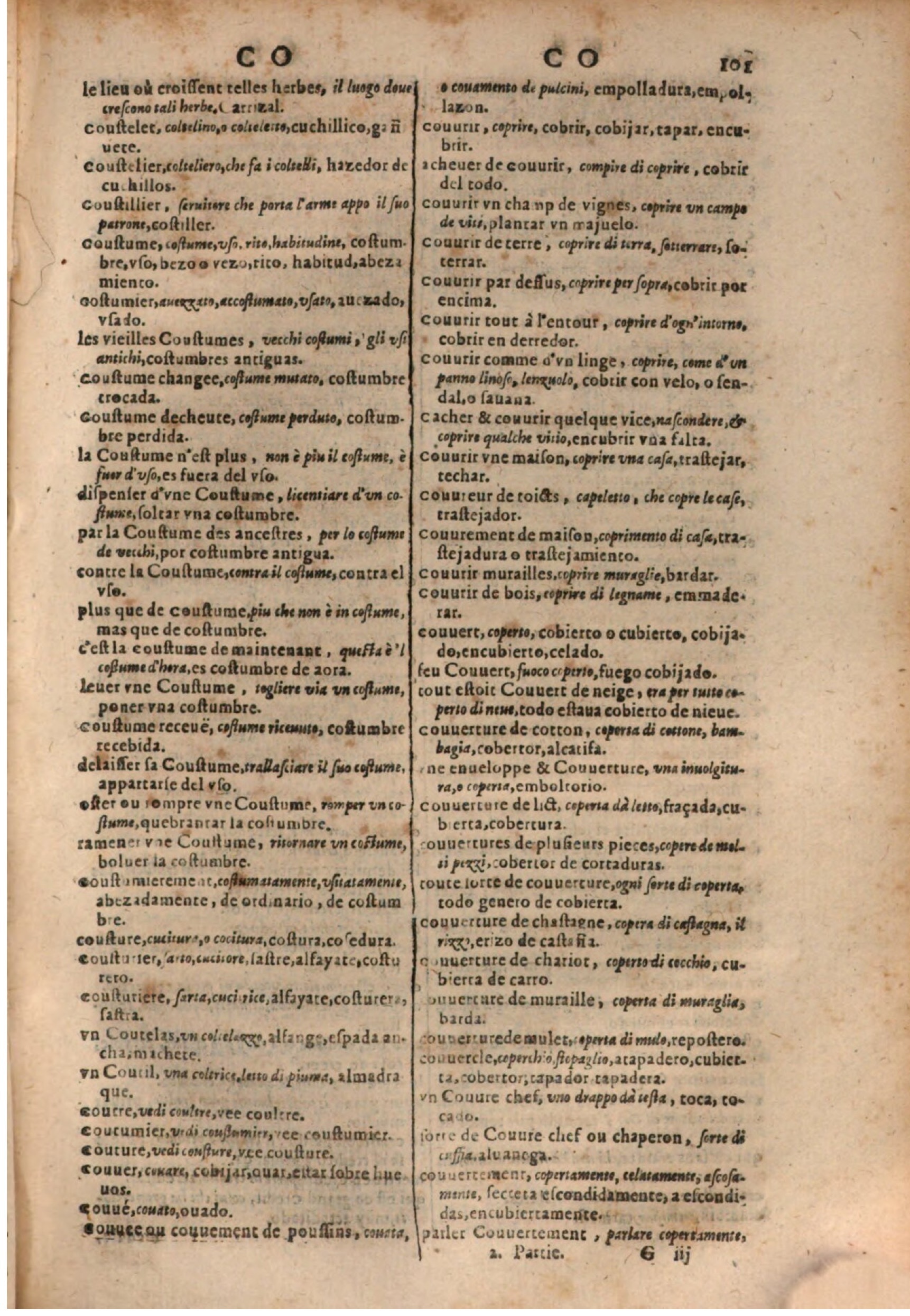 1637 - Jacques Crespin - Trésor des trois langues (Trois parties) - BSB Munich