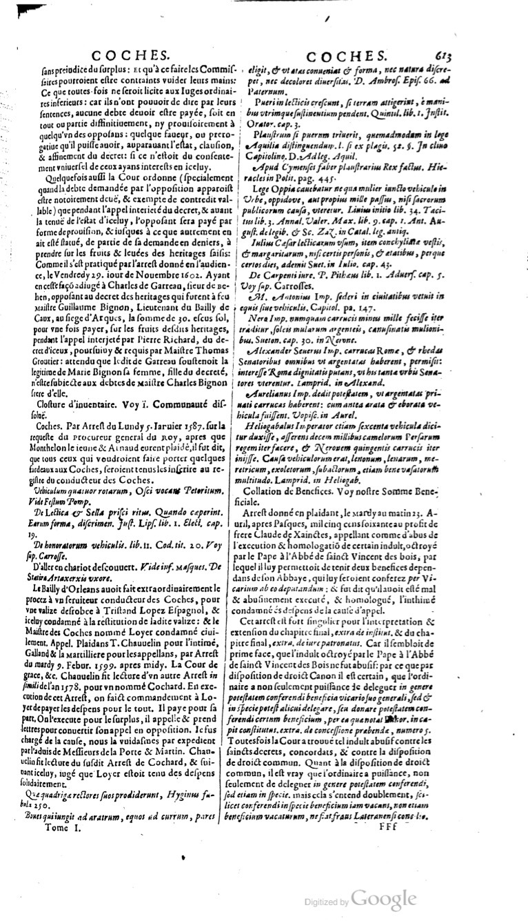 1629 - Veuve Nicolas Buon - Trésor du droit français (29620 T. 1) - BM Lyon