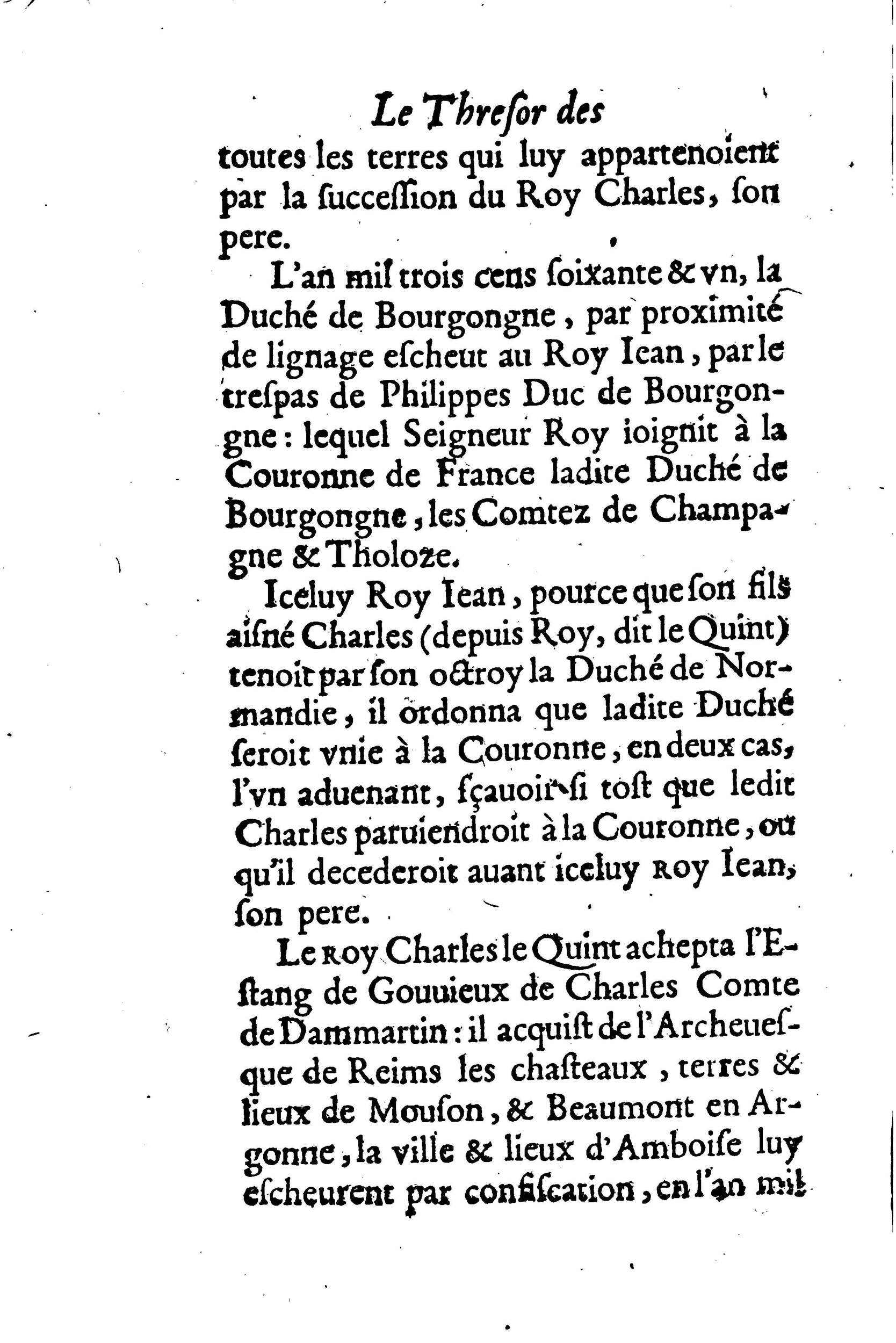1633 - Jean Corrozet - Trésor des histoires de France - BM Lyon 1633 - Jean Corrozet - Trésor des histoires de France - BM Lyon