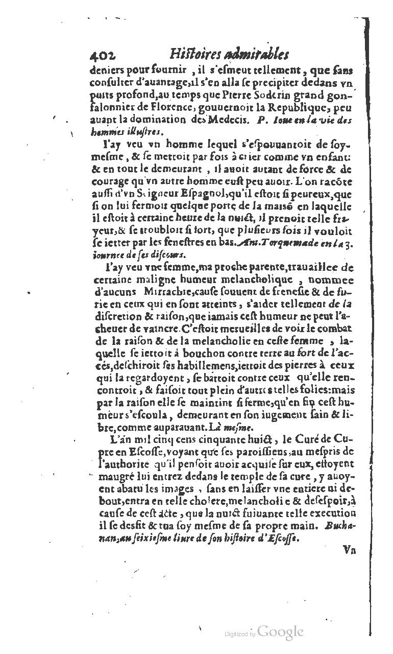 1610 - Paul Marceau - Trésor d’histoires admirables et mémorables - BSB Munich