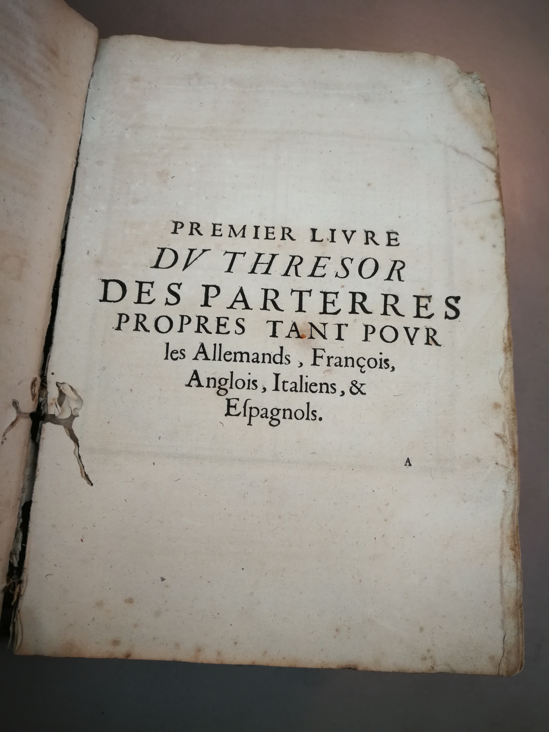 1629 - Étienne Gamonet - Trésor des parterres de l’univers - BM Marseille 1629 - Étienne Gamonet - Trésor des parterres de l’univers - BM Marseille