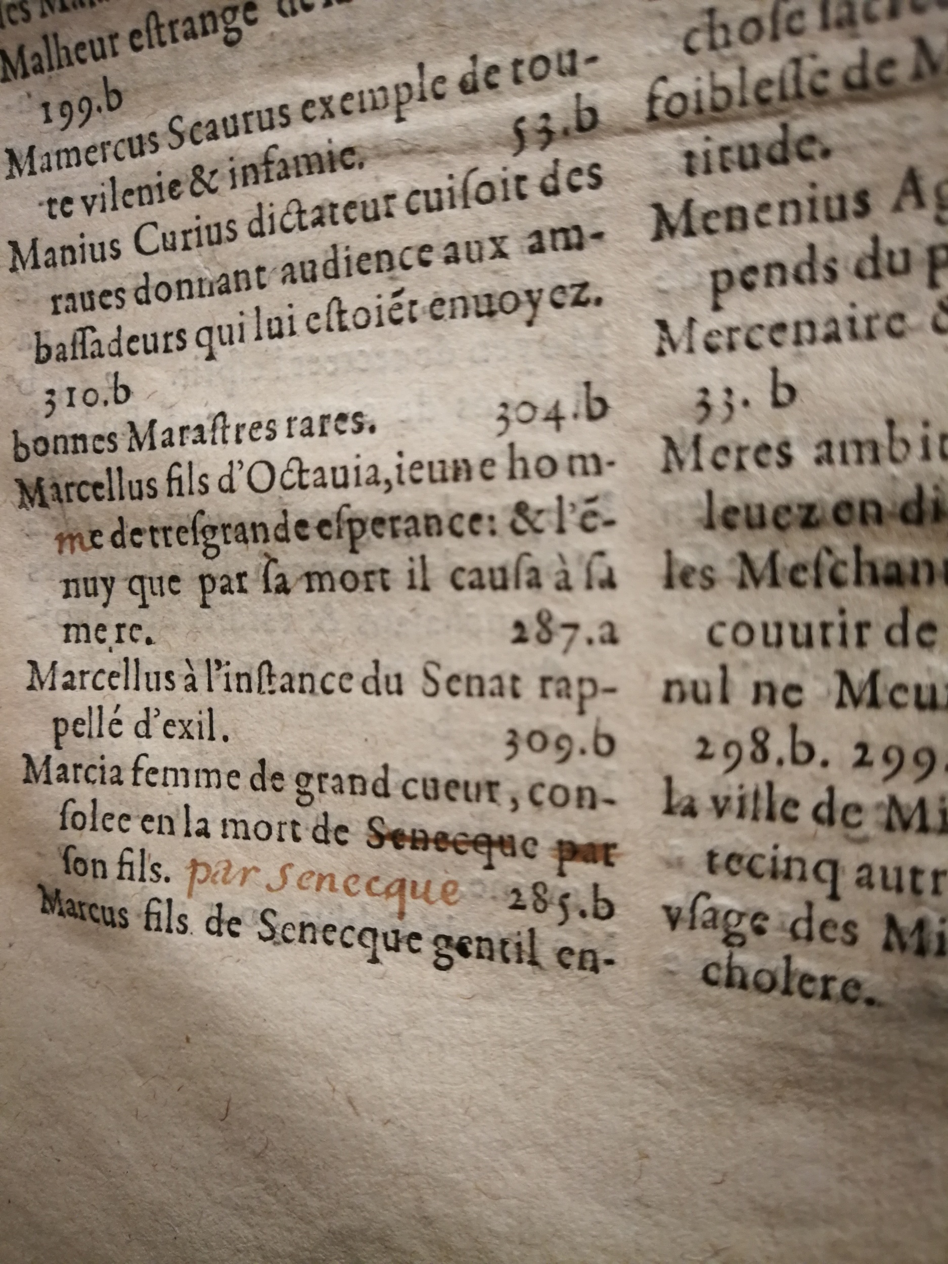 1595 - Jean Houzé - Œuvres morales et mêlées de Sénèque, Trésor de philosophie morale - T. 1 - BnF