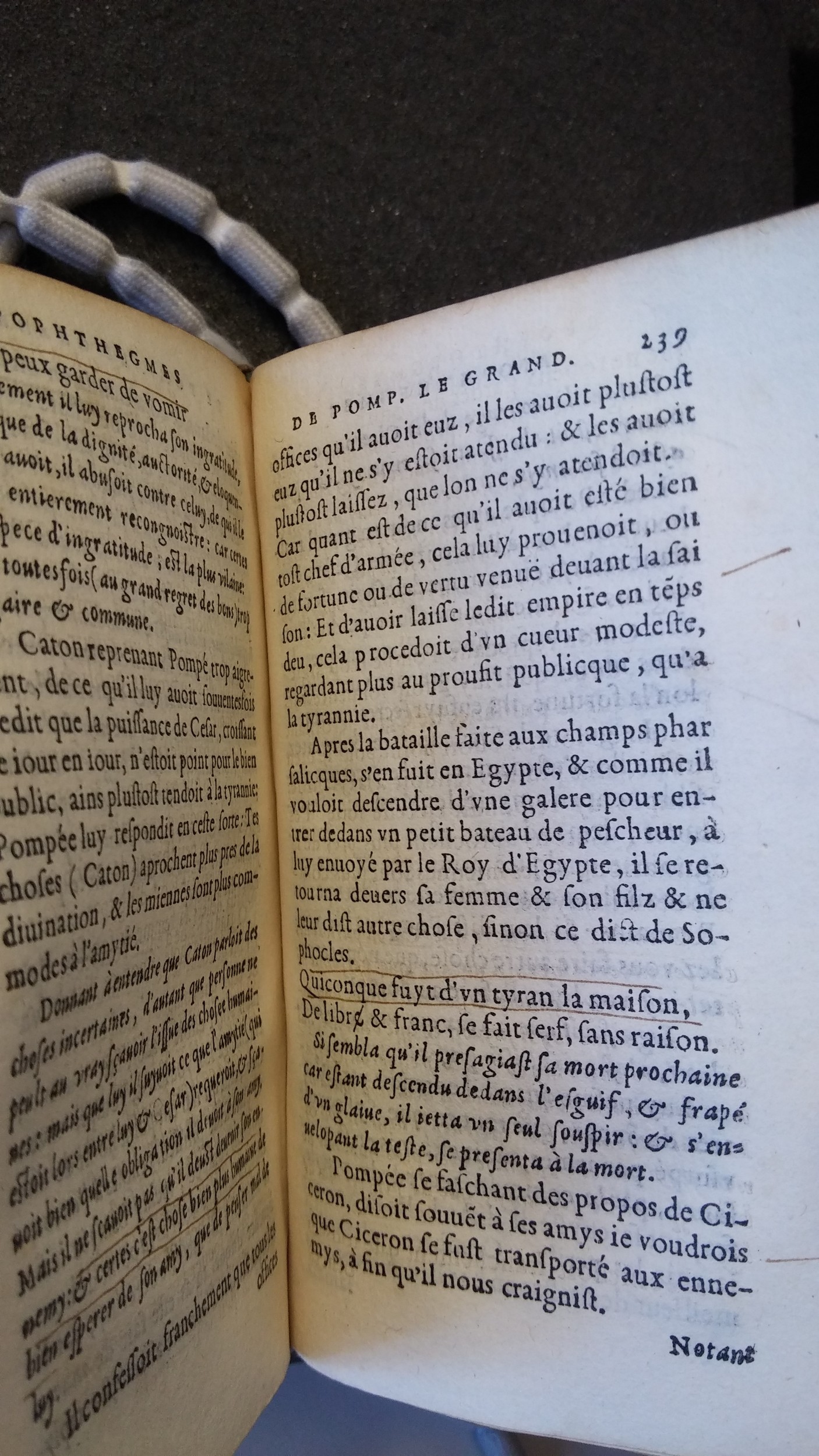 1577 - Claude Micard - Trésor des vies de Plutarque - Saint-Gallen
