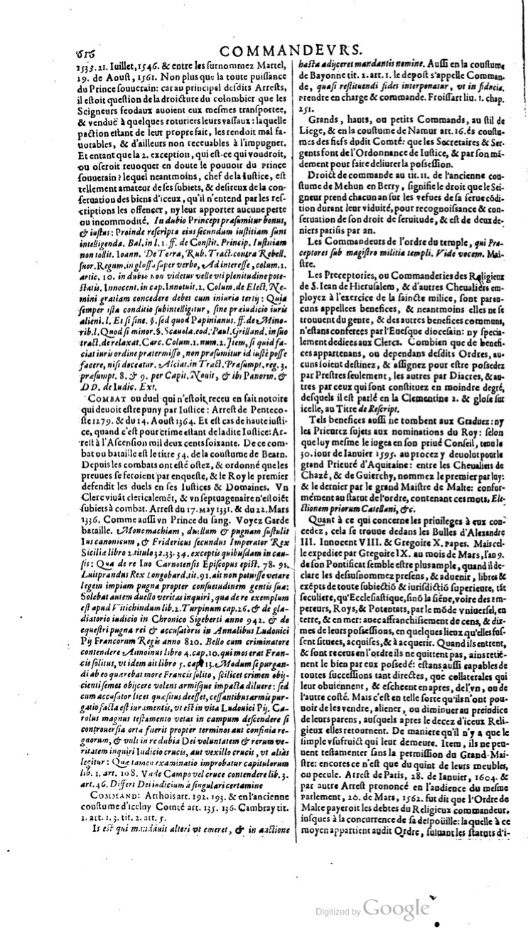 1629 - Veuve Nicolas Buon - Trésor du droit français (21754 T. 1) - BM Lyon