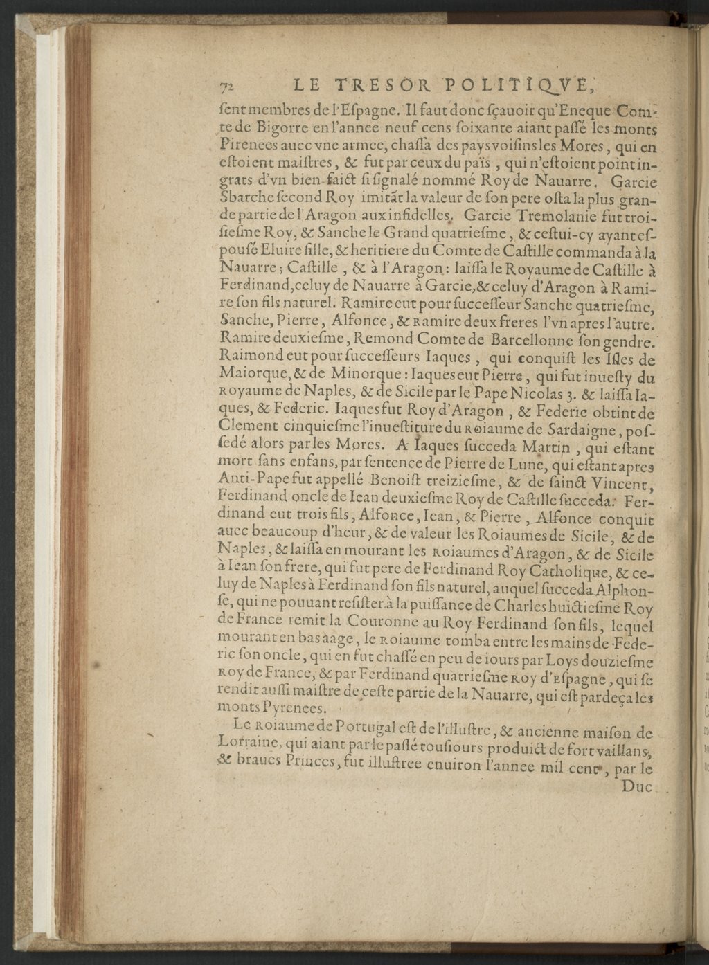 1608 - Nicolas Du Fossé - Trésor politique - BnF Tolbiac
