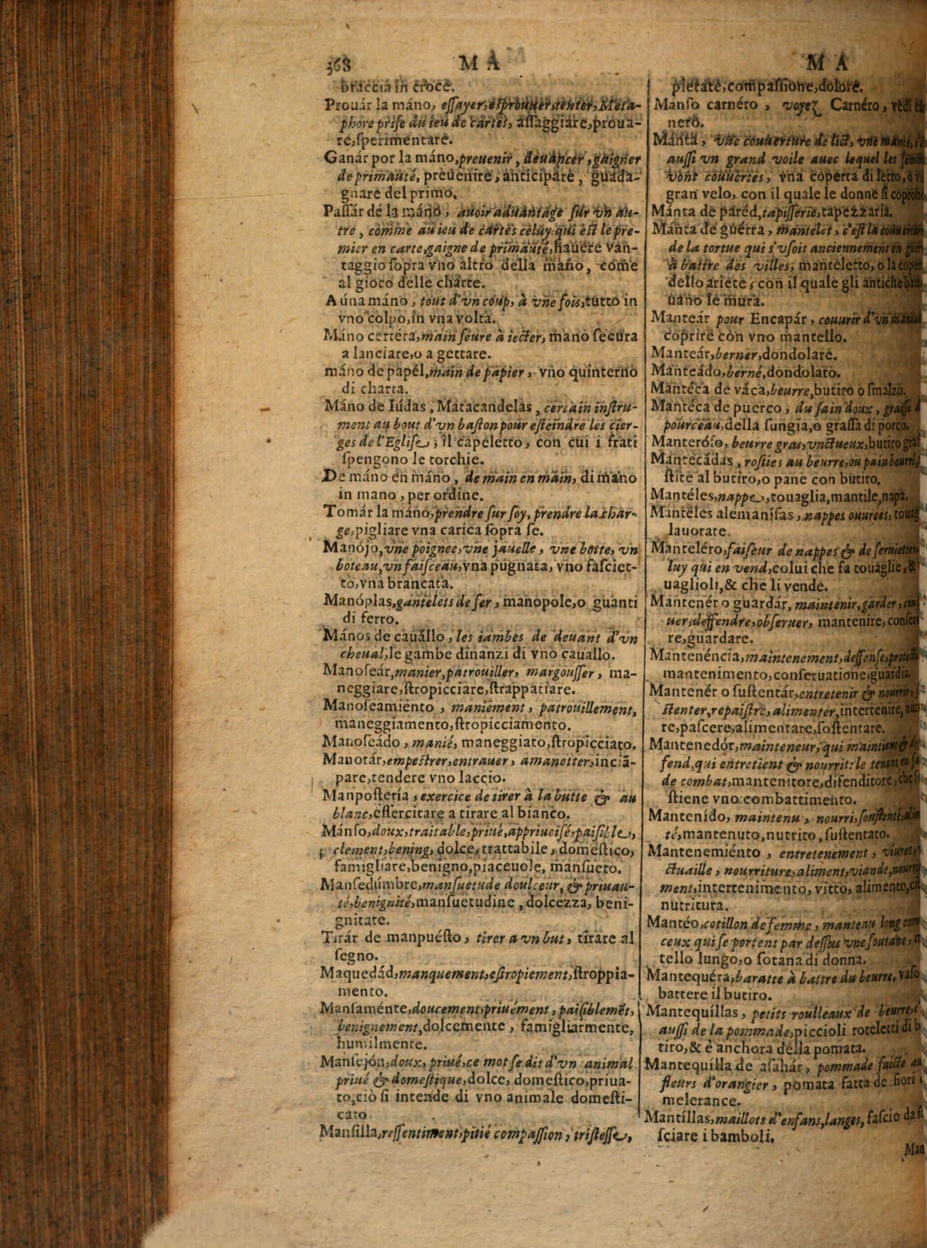 1617 - Samuel Crespin - Trésor des trois langues espagnole, française et italienne (Première partie) - Regensburg
