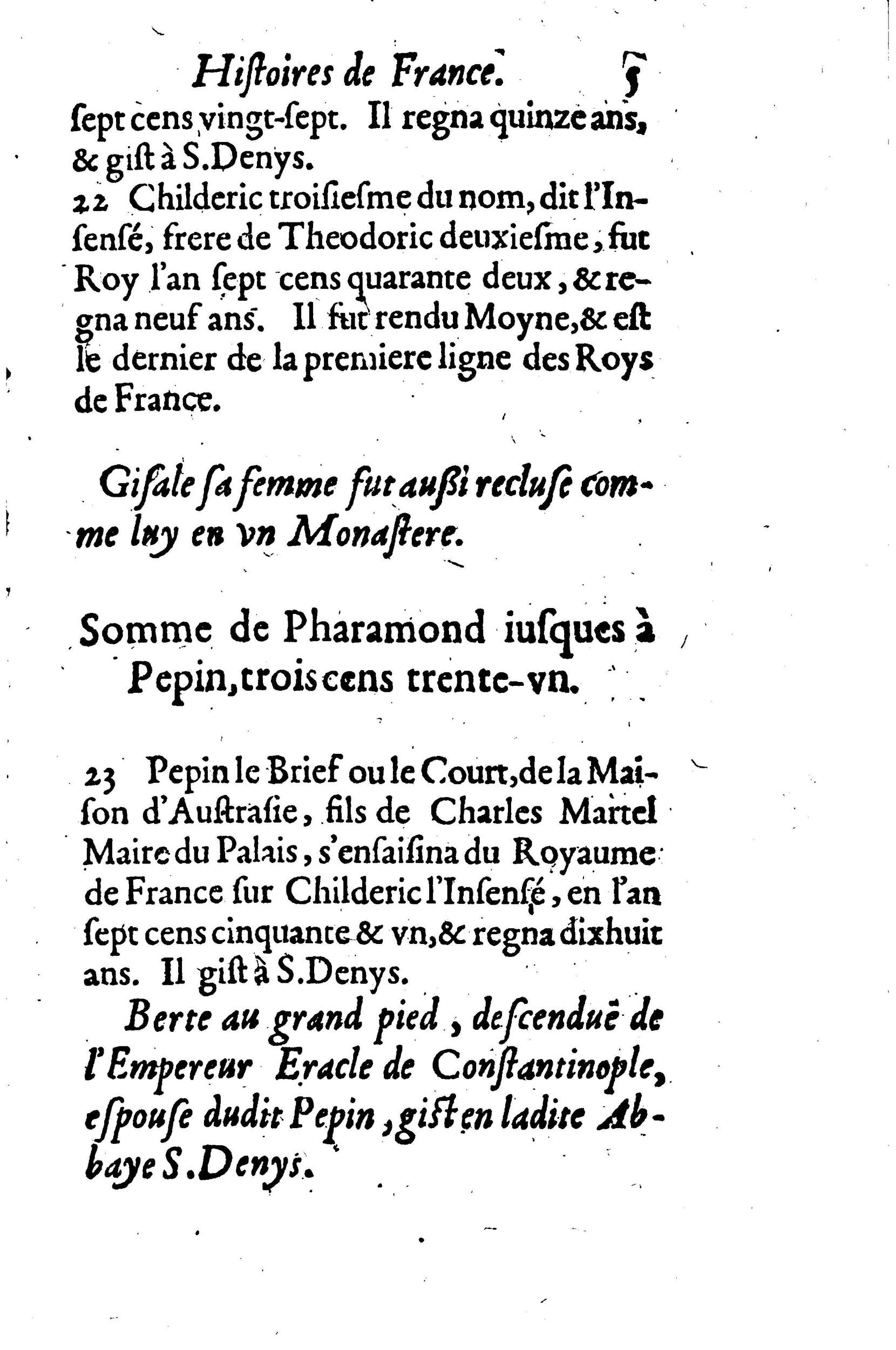 1633 - Jean Corrozet - Trésor des histoires de France - BM Lyon 1633 - Jean Corrozet - Trésor des histoires de France - BM Lyon