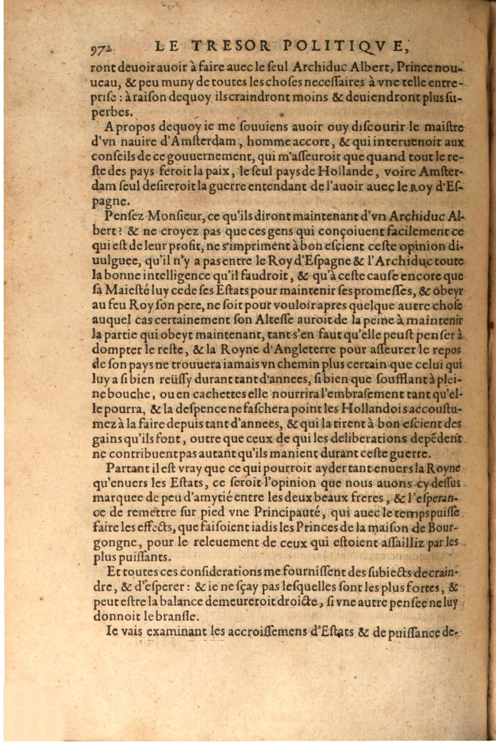 1608 - Nicolas Du Fossé - Trésor politique - BSB Munich