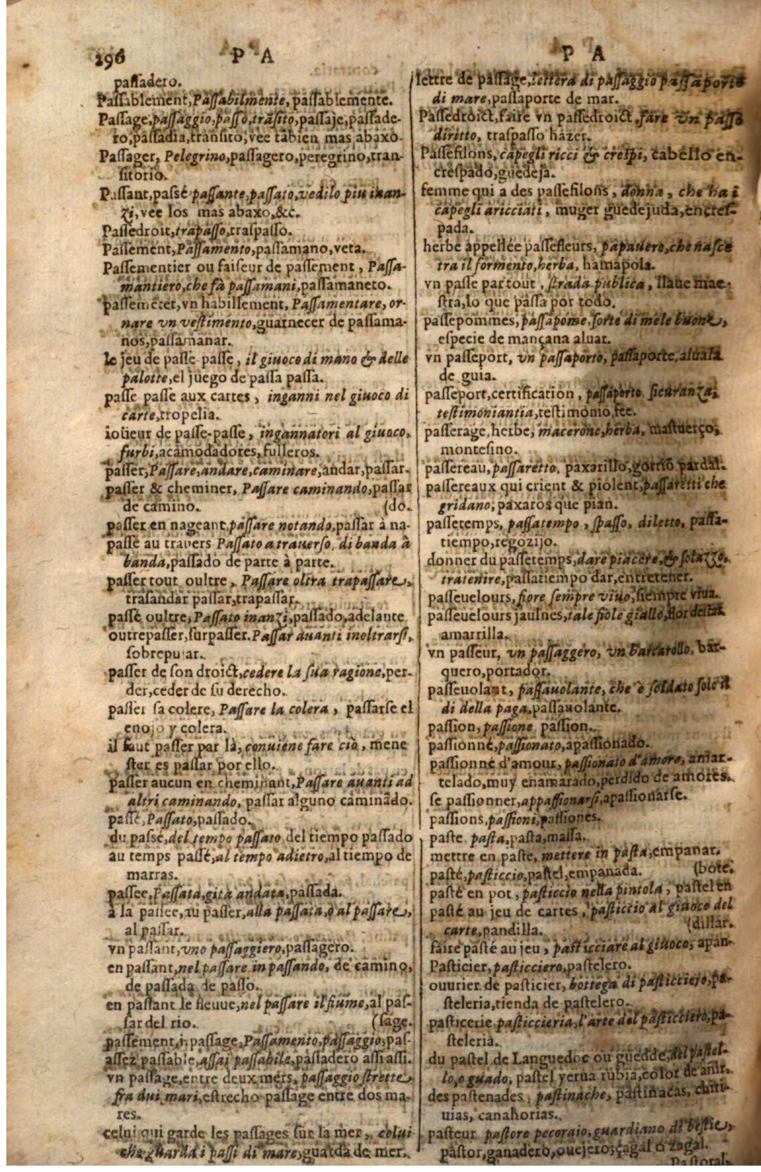 1644 - Jacques Crespin - Trésor des trois langues - Passau