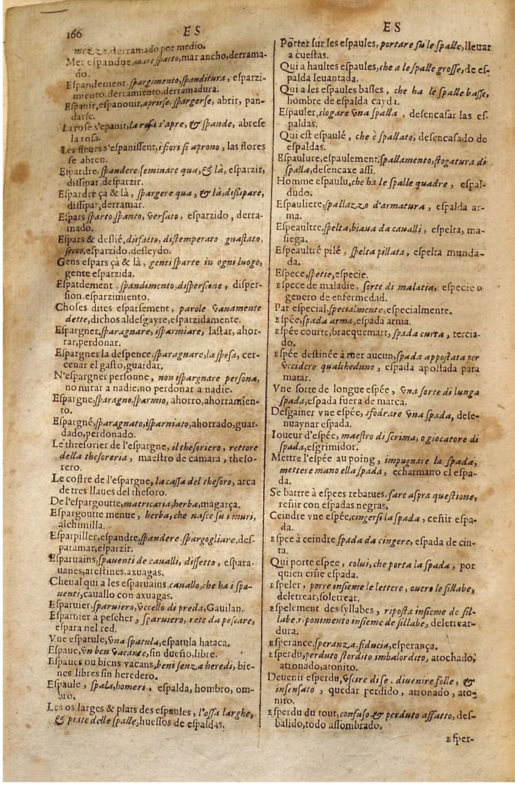 1627 - Jacques Crespin - Trésor des trois langues (Seconde partie) - Regensburg
