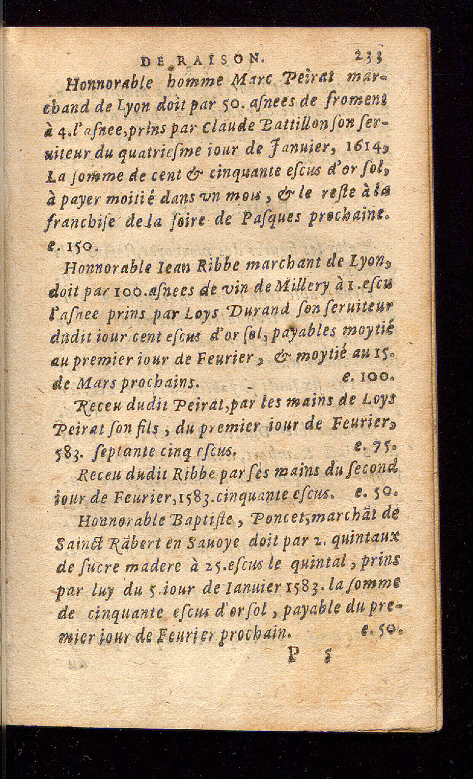 1614 - Barthélemy Vincent - Élite et Trésor des lettres missives - Bâle