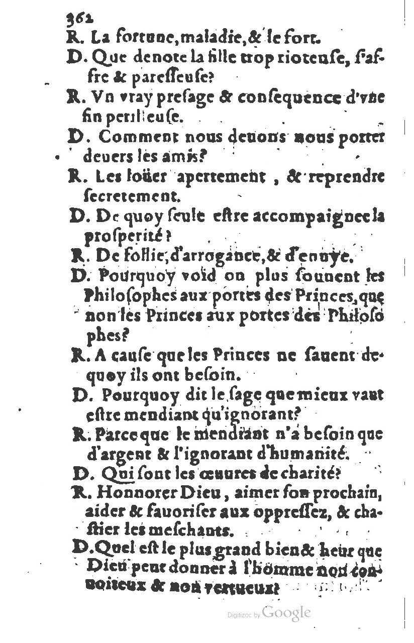 1581 - Nicolas Bonfons  - Trésor des sentences dorées - Princeton