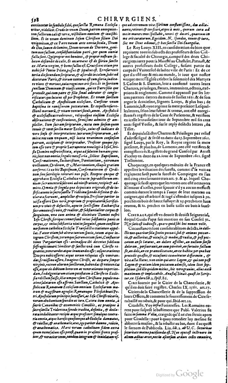 1629 - Veuve Nicolas Buon - Trésor du droit français (29620 T. 1) - BM Lyon