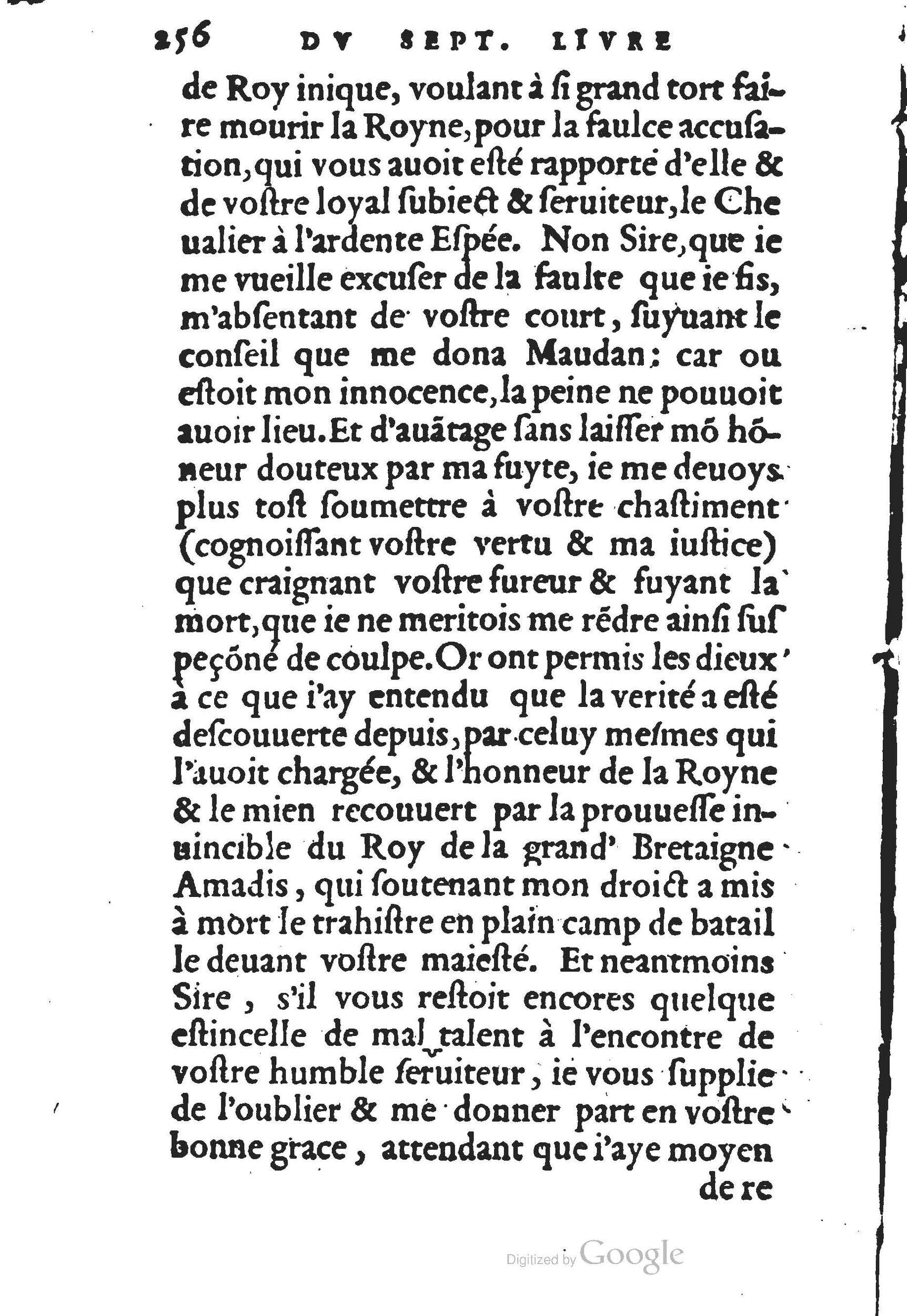 1560 - Jean d’Ogerolles et Gabriel Cotier Lyon - Trésor des Amadis - BSB Munich