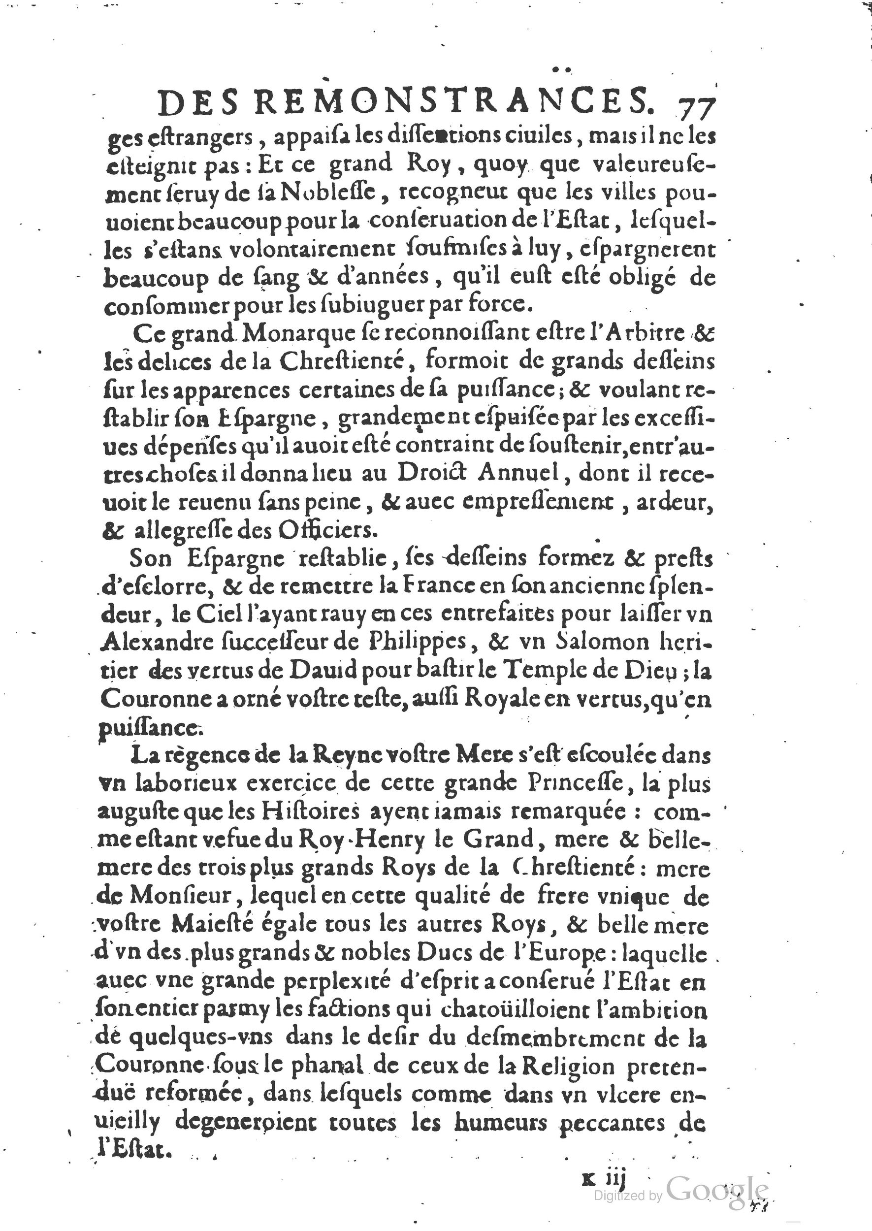 1654 - Michel Bobin - Trésor des harangues, remontrances et oraisons funèbres - BM Lyon