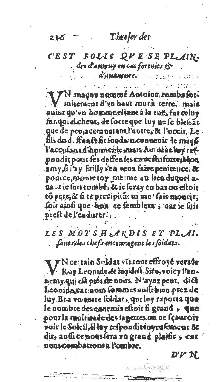 1611 - Jean Osmont - Trésor des récréations - BSB Munich