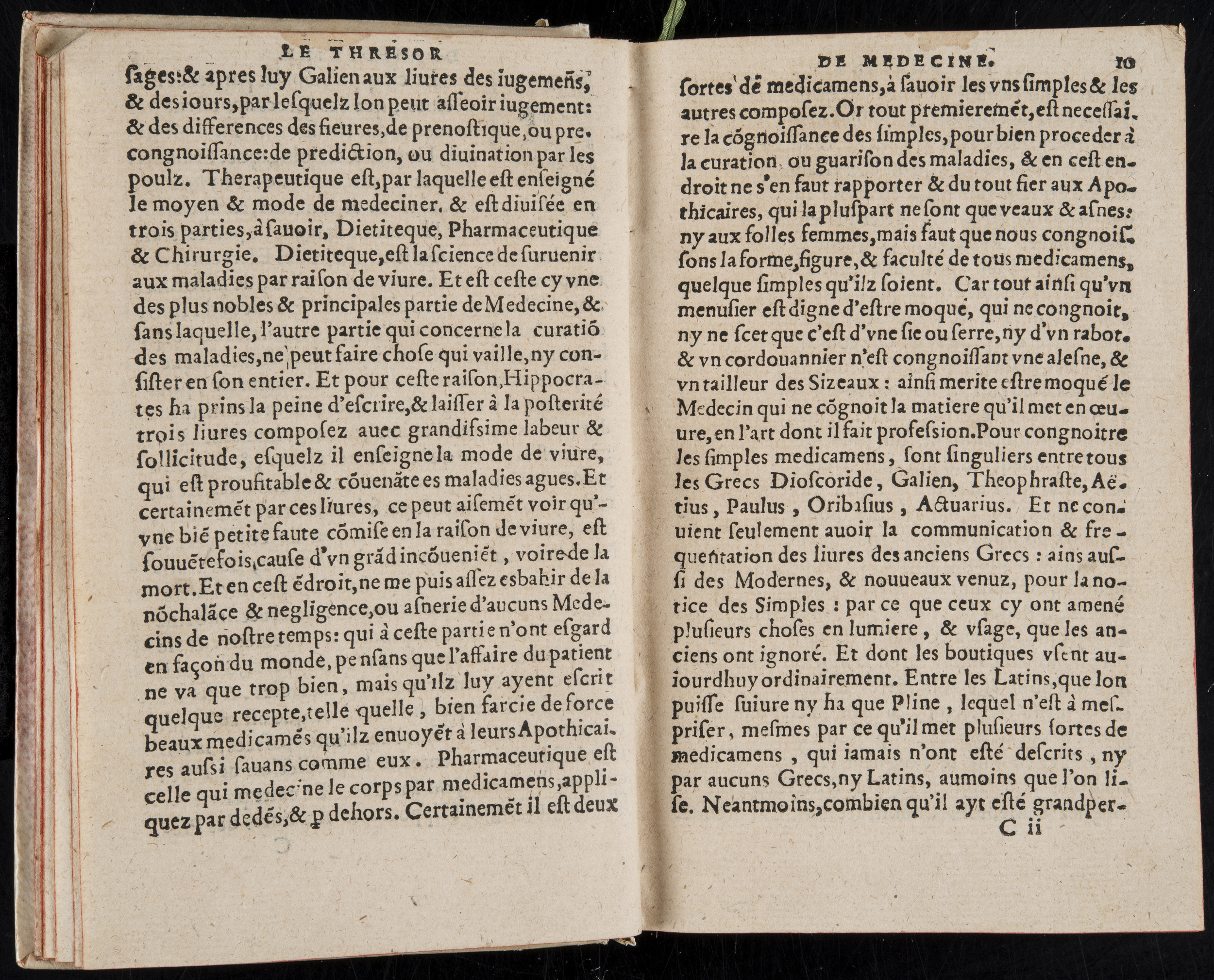 1560 - Nicolas Pelletier - Trésor de médecine - BM Poitiers
