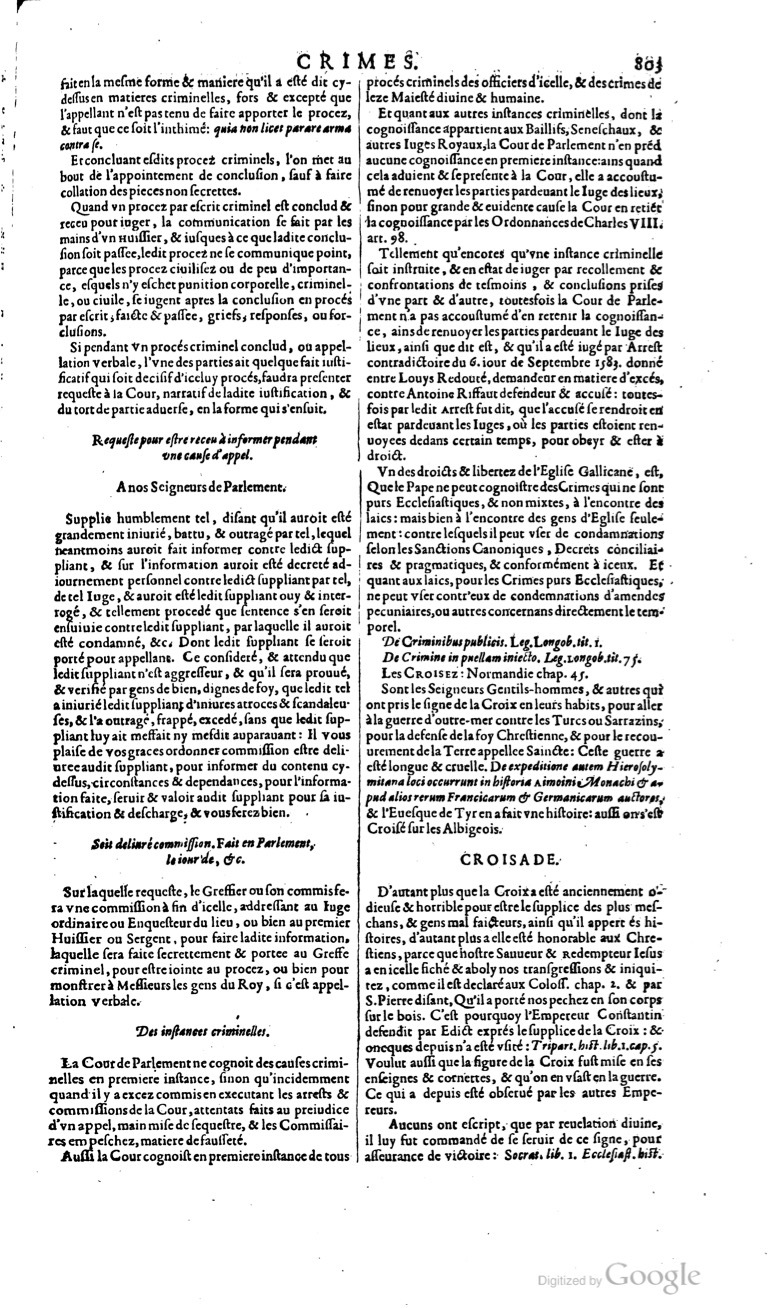 1629 - Veuve Nicolas Buon - Trésor du droit français (29620 T. 1) - BM Lyon