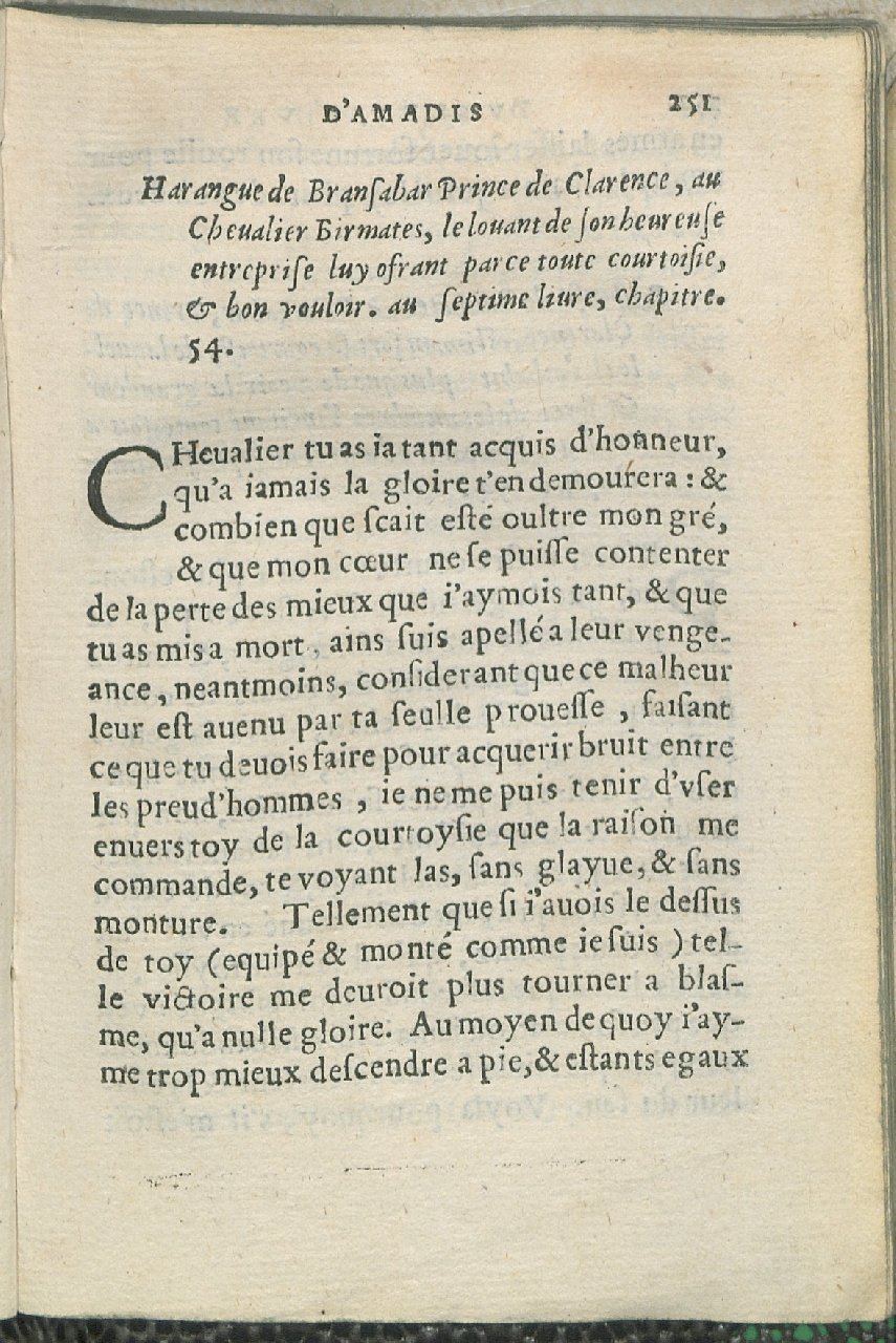 1559 - Pierre Regnard - Trésor des Amadis - Det KLG Copenhague