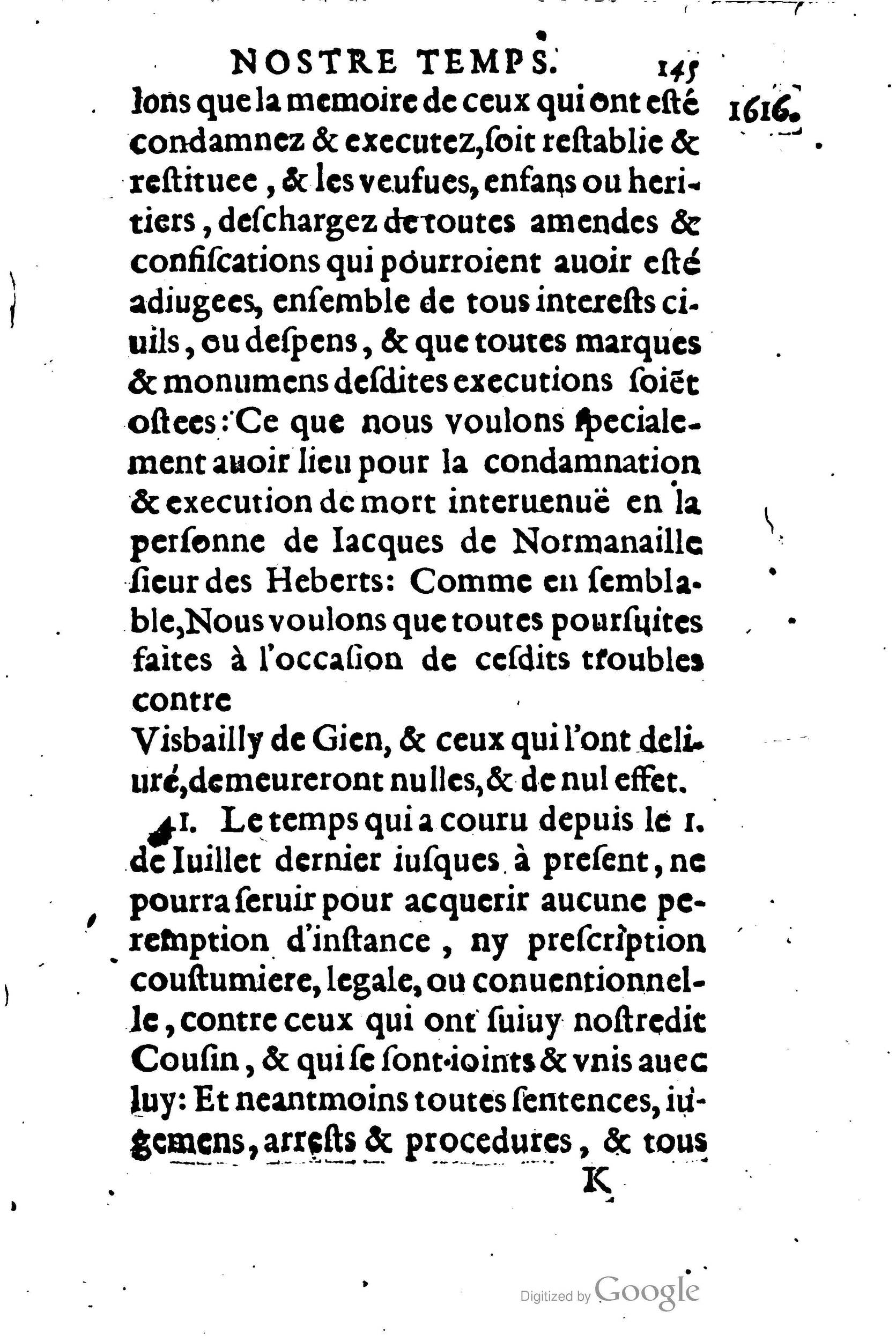 1623 - Joseph Bouillerot - Trésor de l’histoire générale de notre temps - BM Lyon
