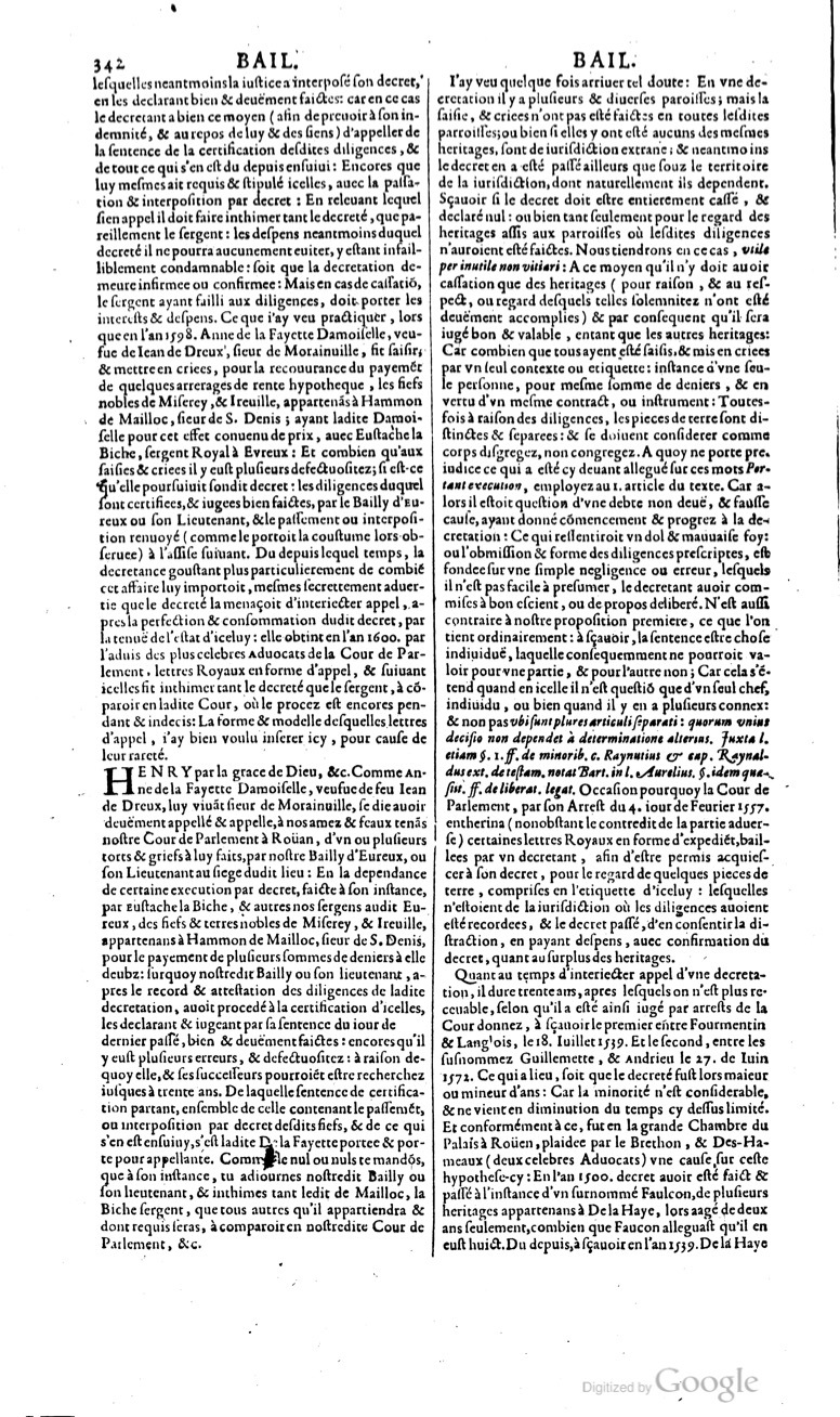 1629 - Veuve Nicolas Buon - Trésor du droit français (29620 T. 1) - BM Lyon