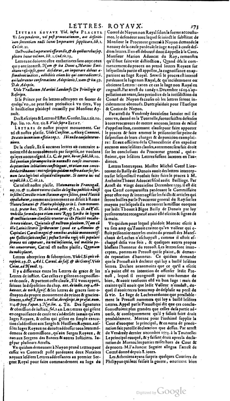 1629 - Veuve Nicolas Buon - Trésor du droit français (29620 T. 2) - BM Lyon