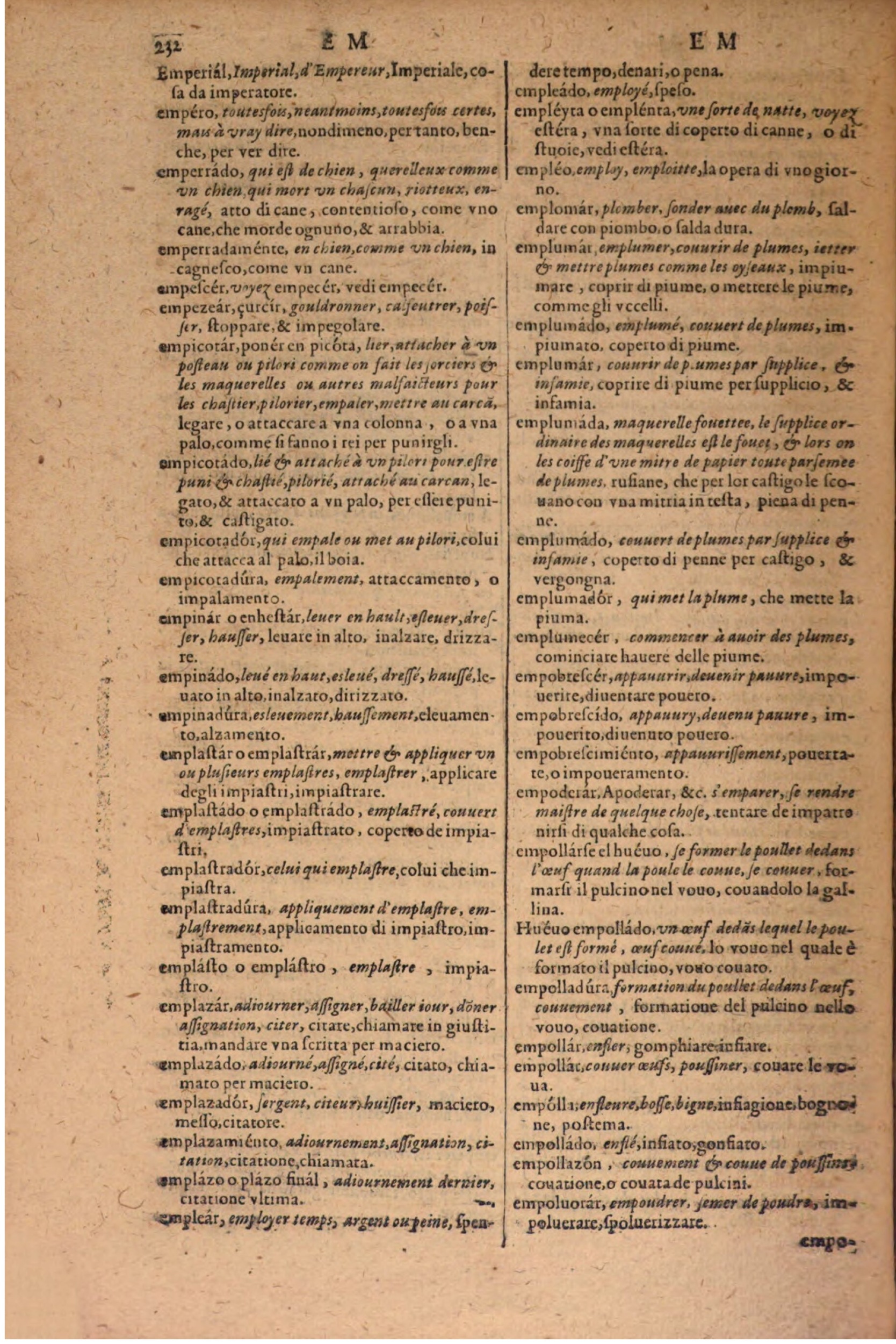 1606 - Samuel Crespin - Thresor des trois langues, francoise, italiene et espagnolle - BSB Munich 1606 - Samuel Crespin - Thresor des trois langues, francoise, italiene et espagnolle - BSB Munich