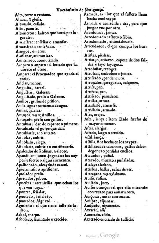 1621 - Adrian Tiffaine - Trésor des deux langues espagnole et française - BM Lyon