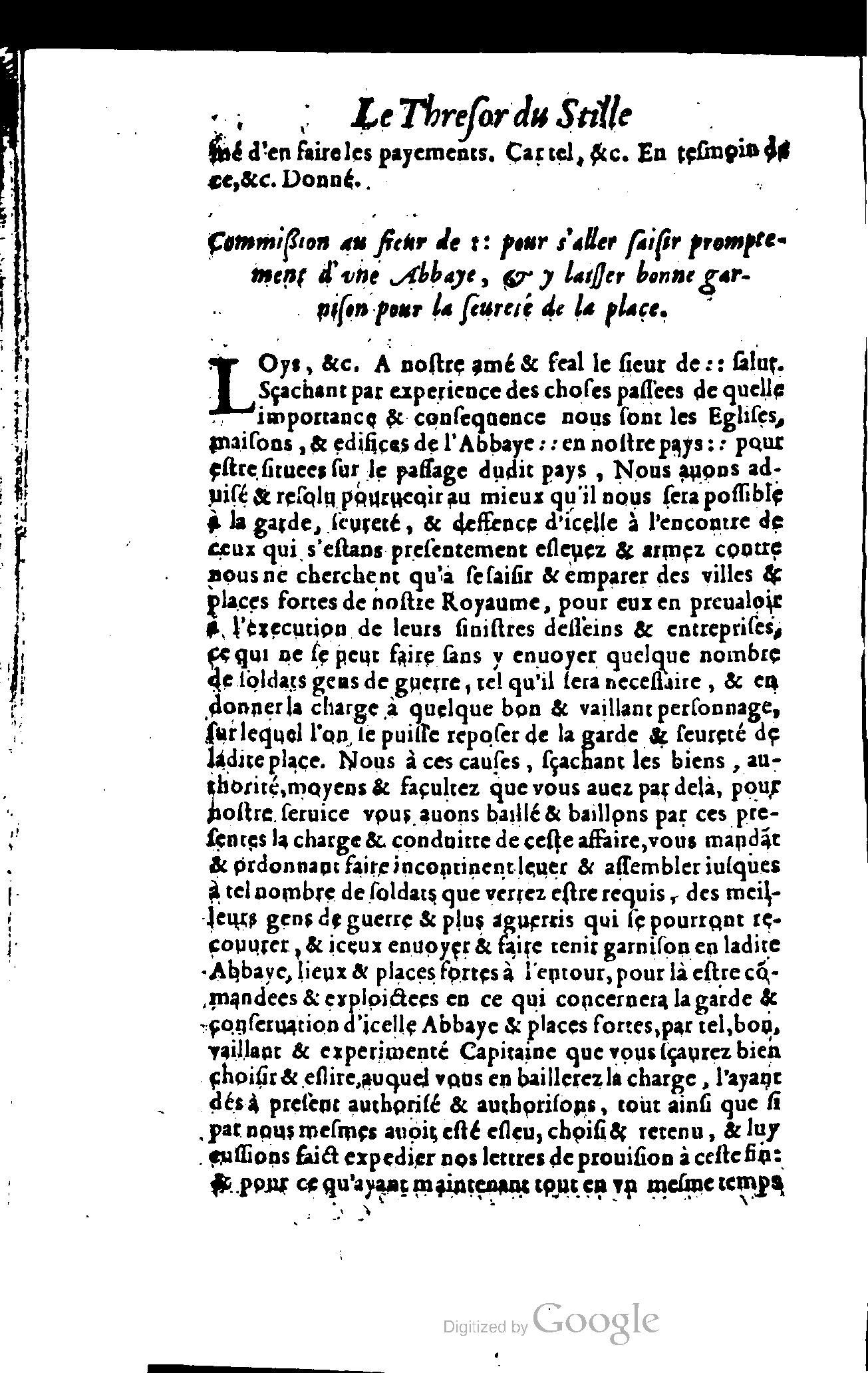 1614 - Jean Richer - Trésor du nouveau style et protocole de la chancellerie de France - BSB Munich
