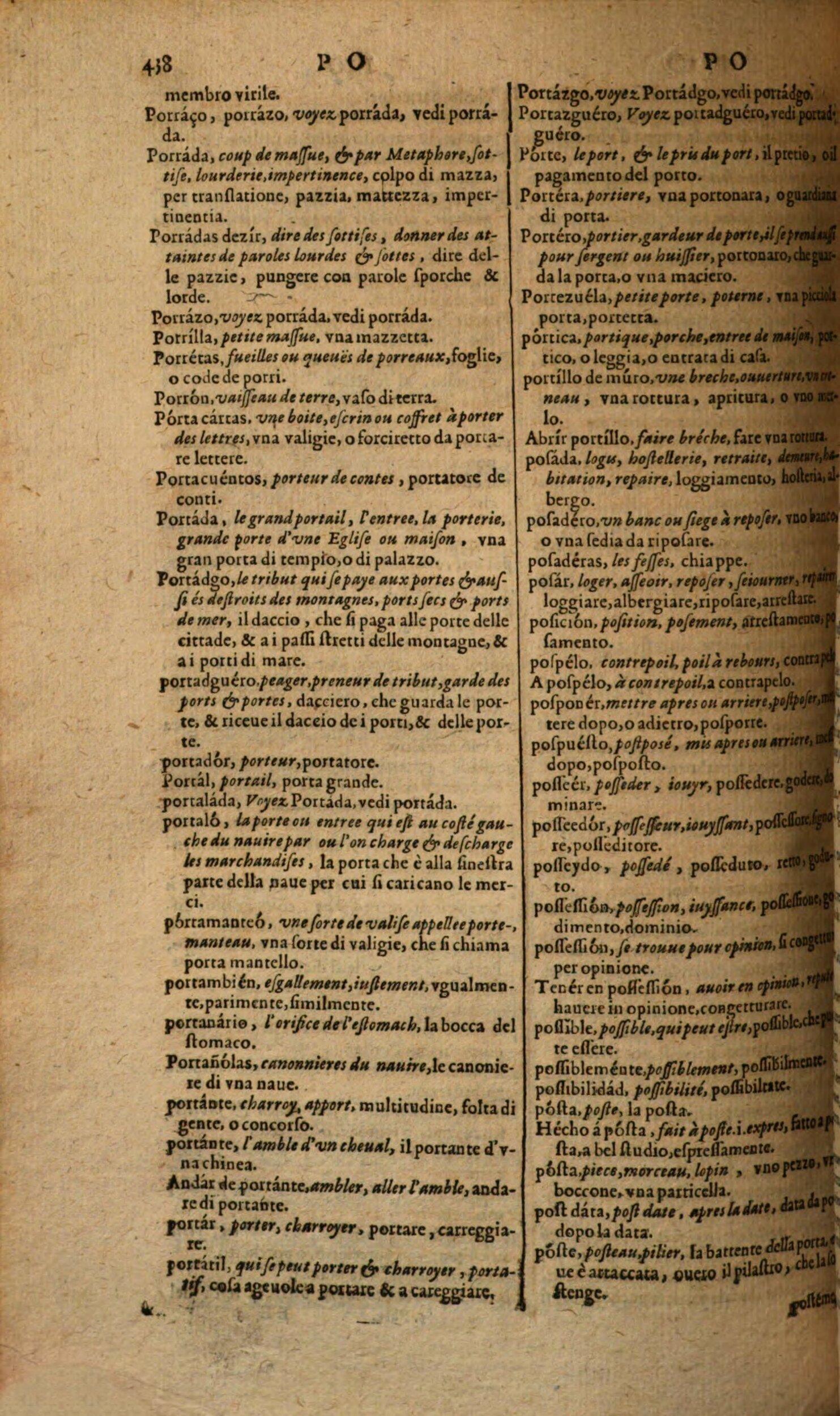 1617 - Samuel Crespin - Trésor des trois langues espagnole, française et italienne (Première partie) - Regensburg