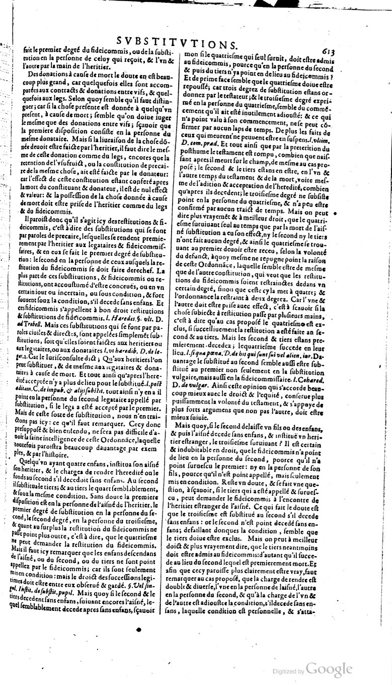 1629 - Veuve Nicolas Buon - Trésor du droit français (21754 T. 3) - BM Lyon