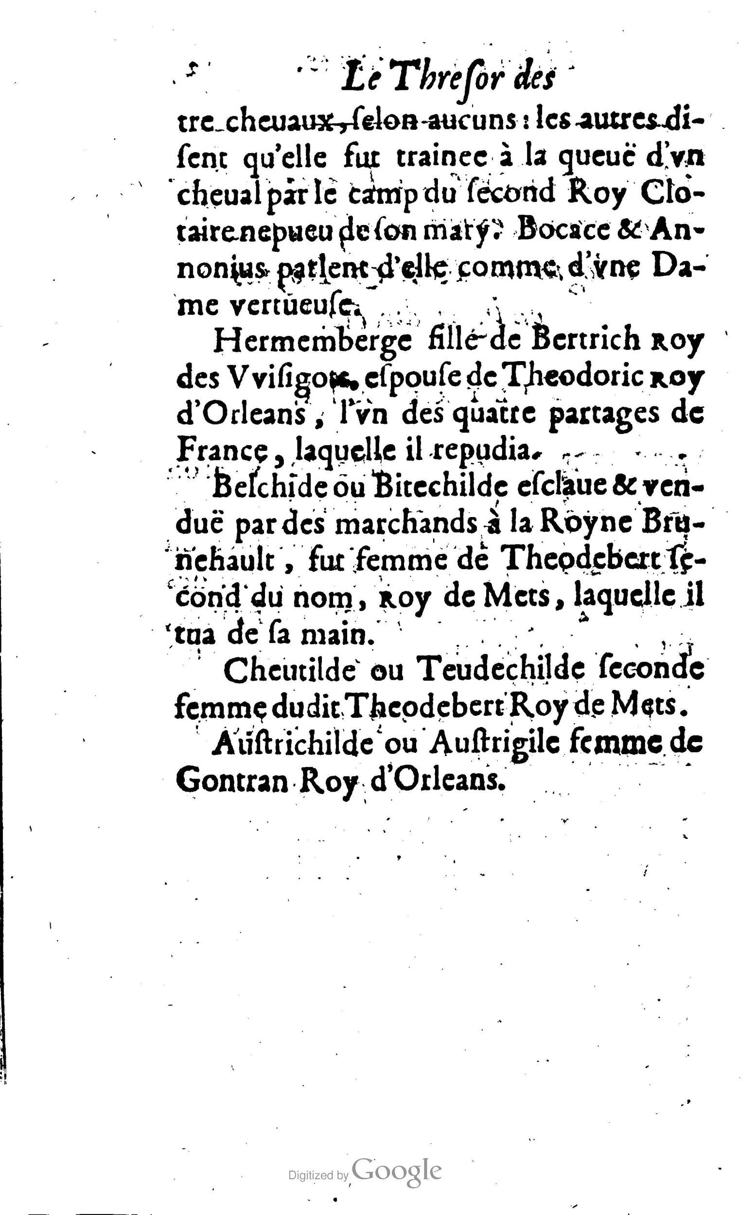 1638 - Jean Corrozet - Trésor des histoires de France - BM Lyon