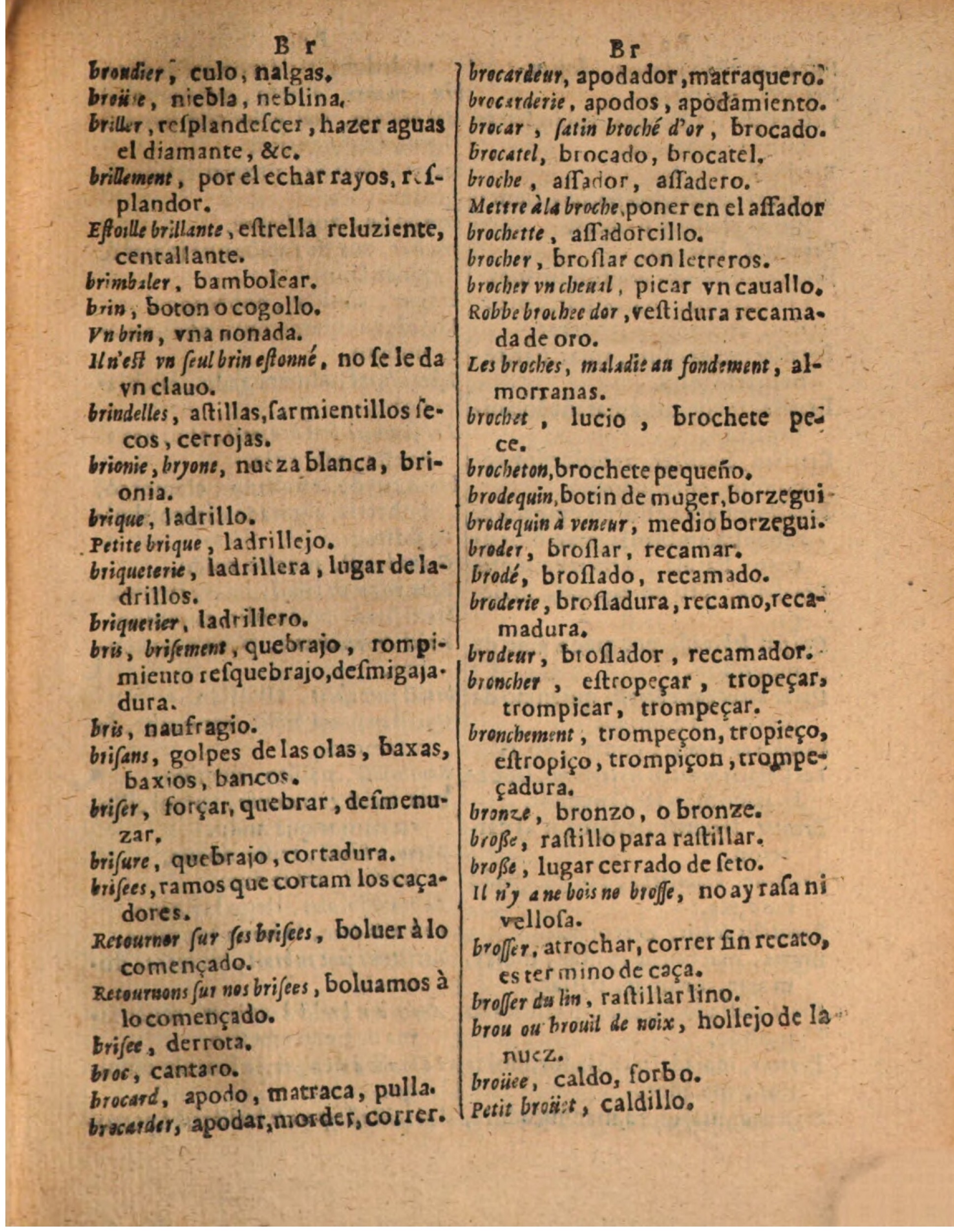 1624 - Hubert Antoine - Trésor des deux langues espagnole et française (Seconde partie) - BSB Munich