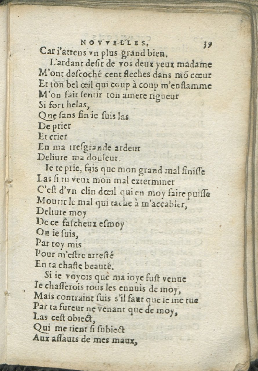 1575 - Pierre Brenouzet - Trésor de tous les recueils de chansons, tant amoureuses, rustiques, que musicales - Det KLG Copenhague